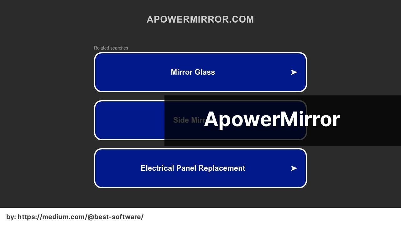 https://www.apowermirror.com/  screenshot