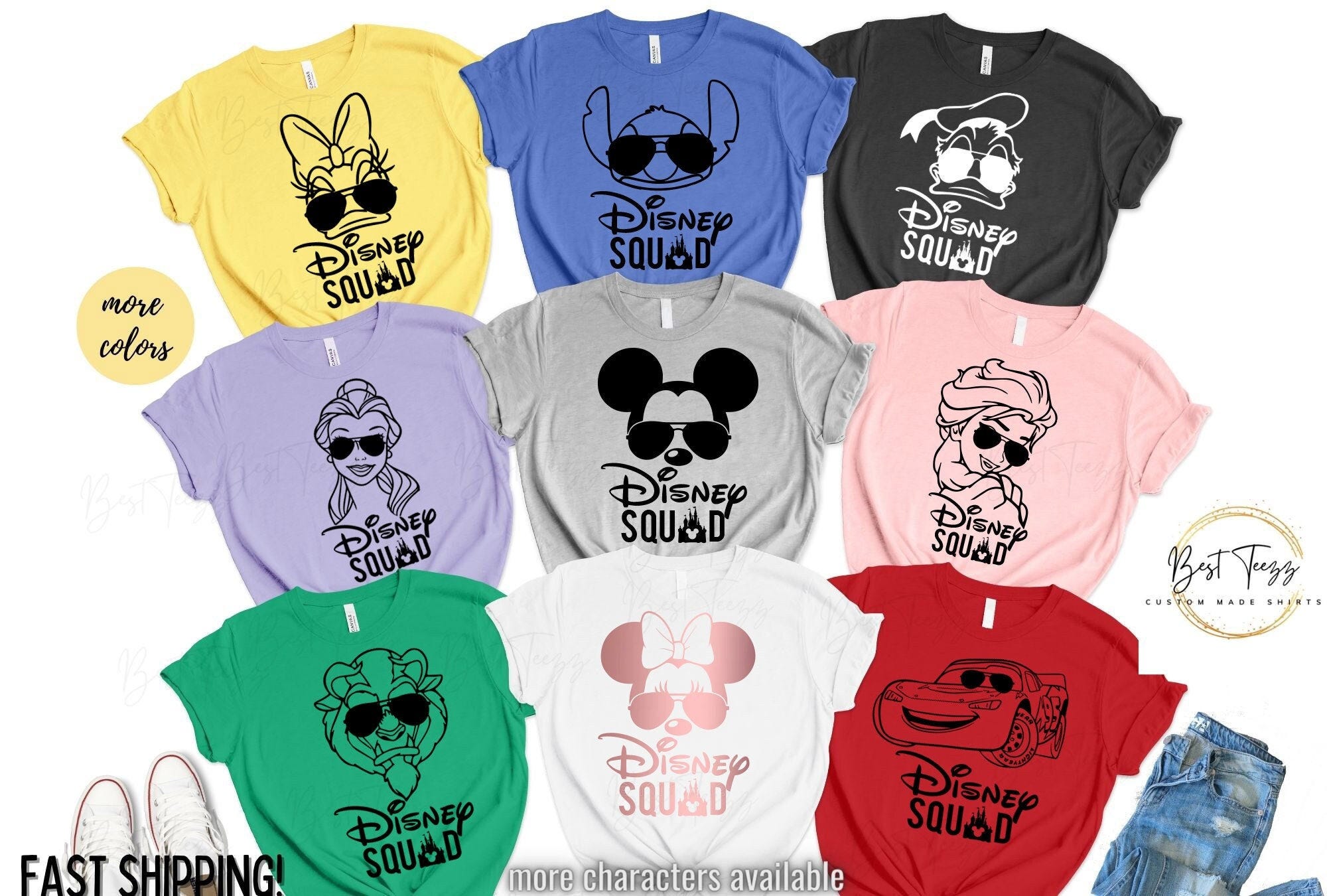 Disney Family Shirts, Disney Squad Shirts, Family Disney Shirts, Disney Family Shirts 2024, Disney Shirts, Disney World Shirts, Disney Tank