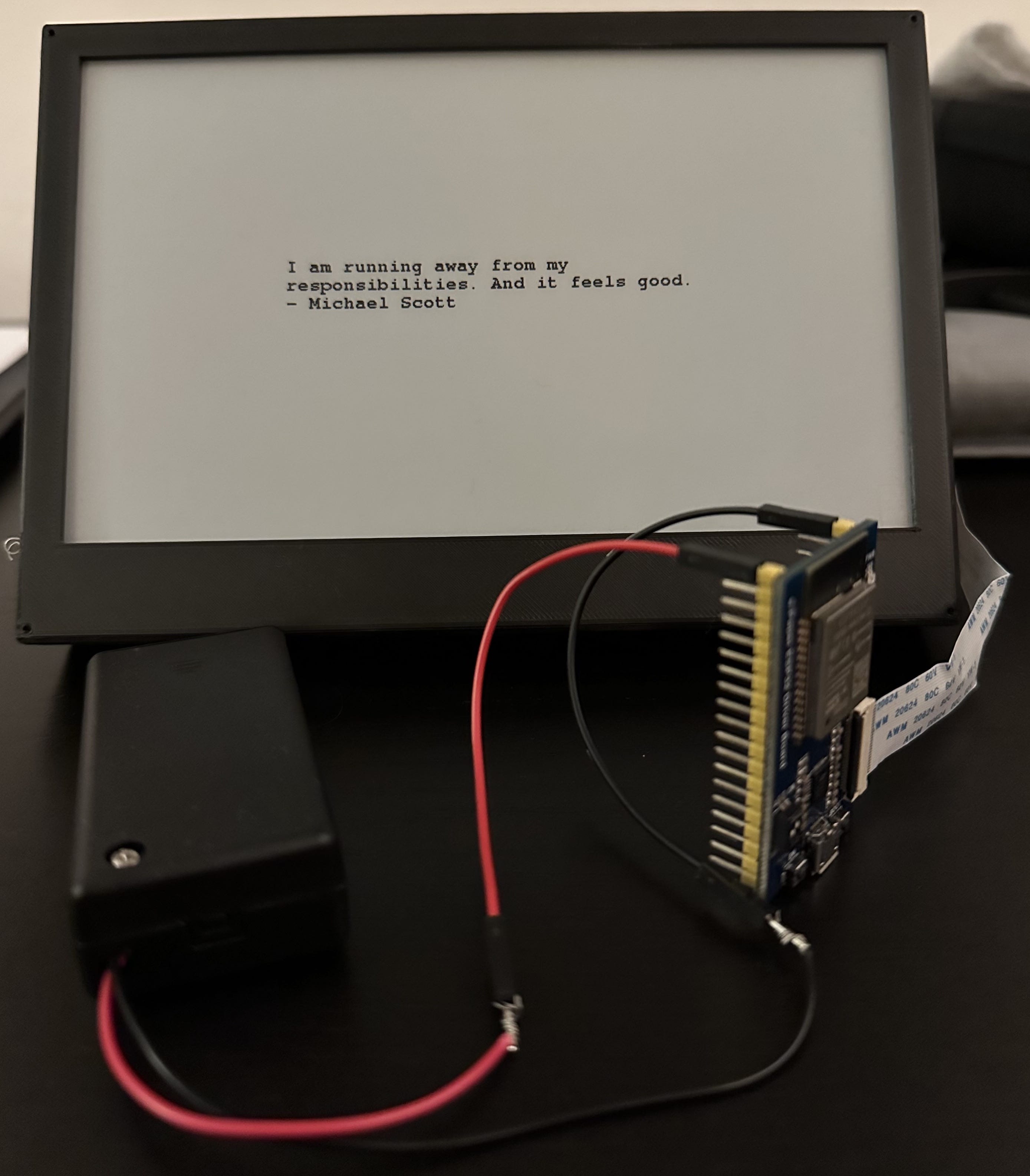 E Ink display with ESP32
