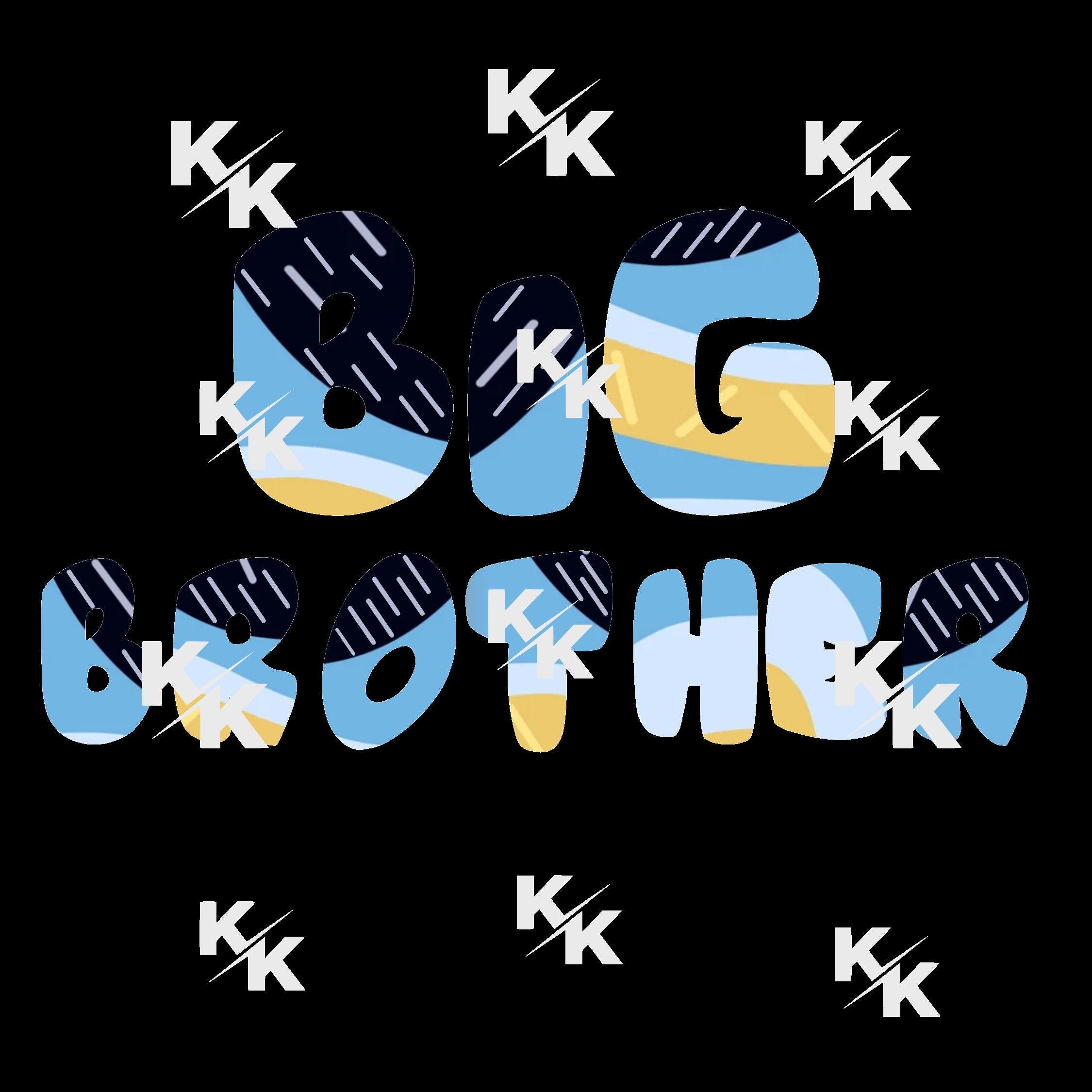 BLUE dog BIG BROTHER digital download, png