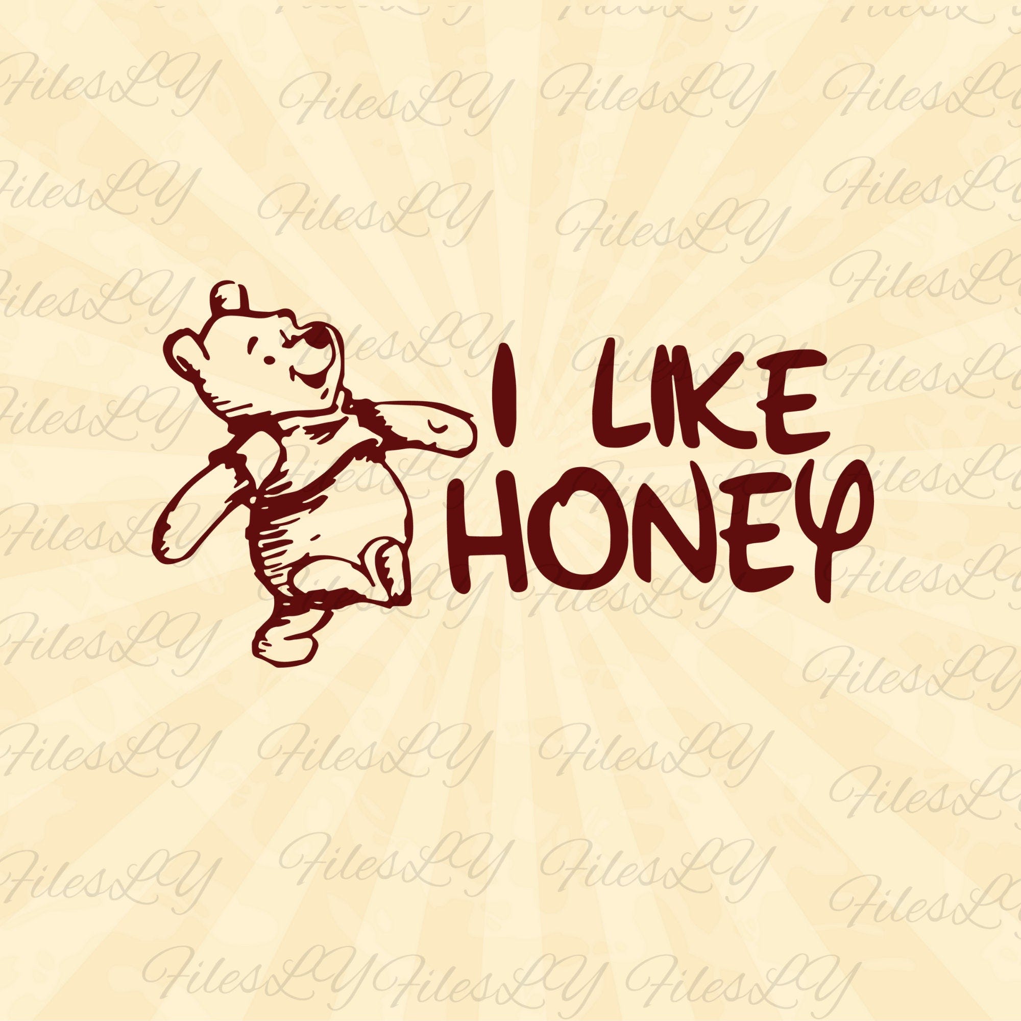 winnie the pooh svg, I like  Honey svg, winnie the pooh svg christmas, Vinyl Cut File, Svg, Pdf, Jpg, Png, Ai Printable Design File