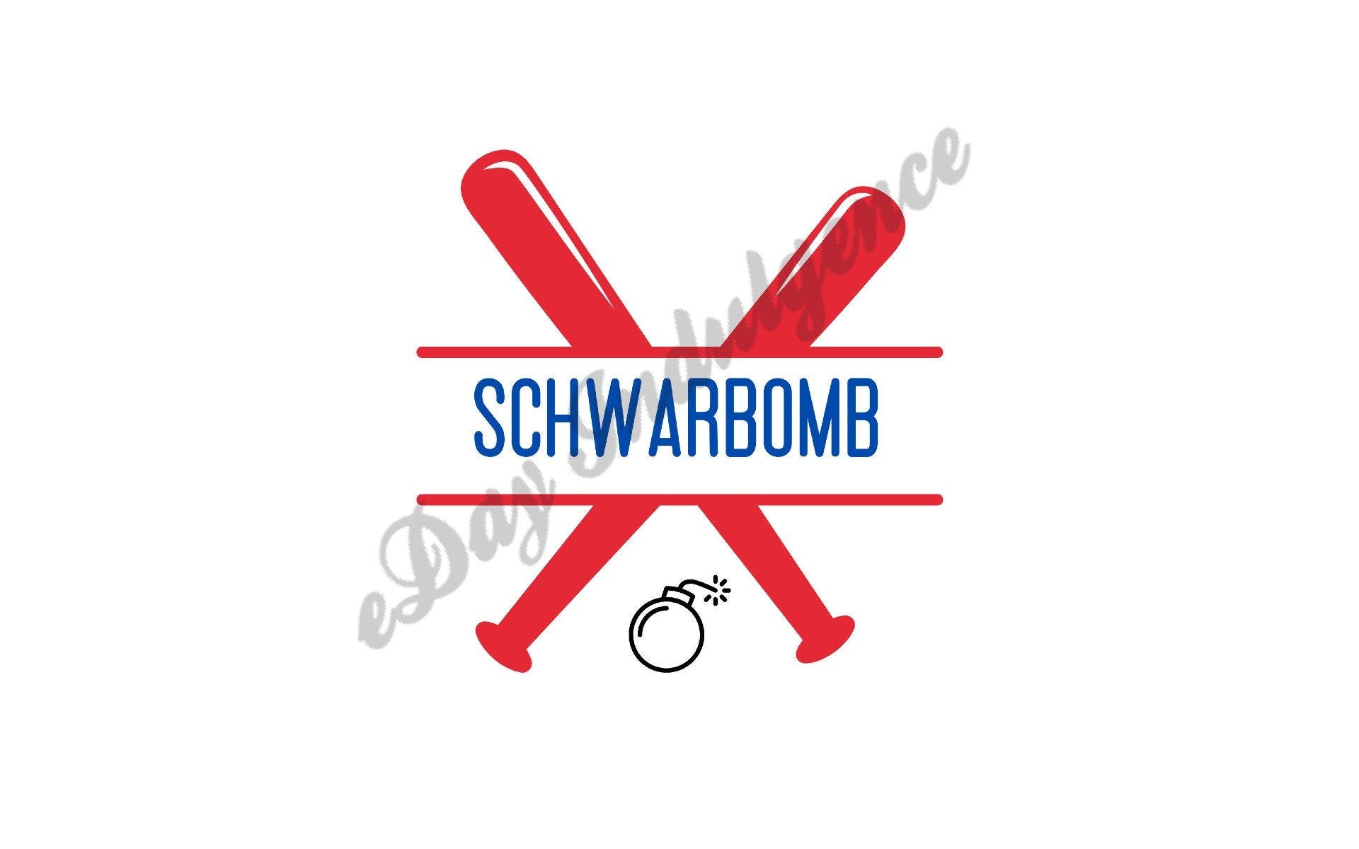 Kyle Schwarbomb Schwarber Digital Download PNG SVG Phillies Champion Baseball Cricut Silhouette Iron On Gift Dad Mom Holiday