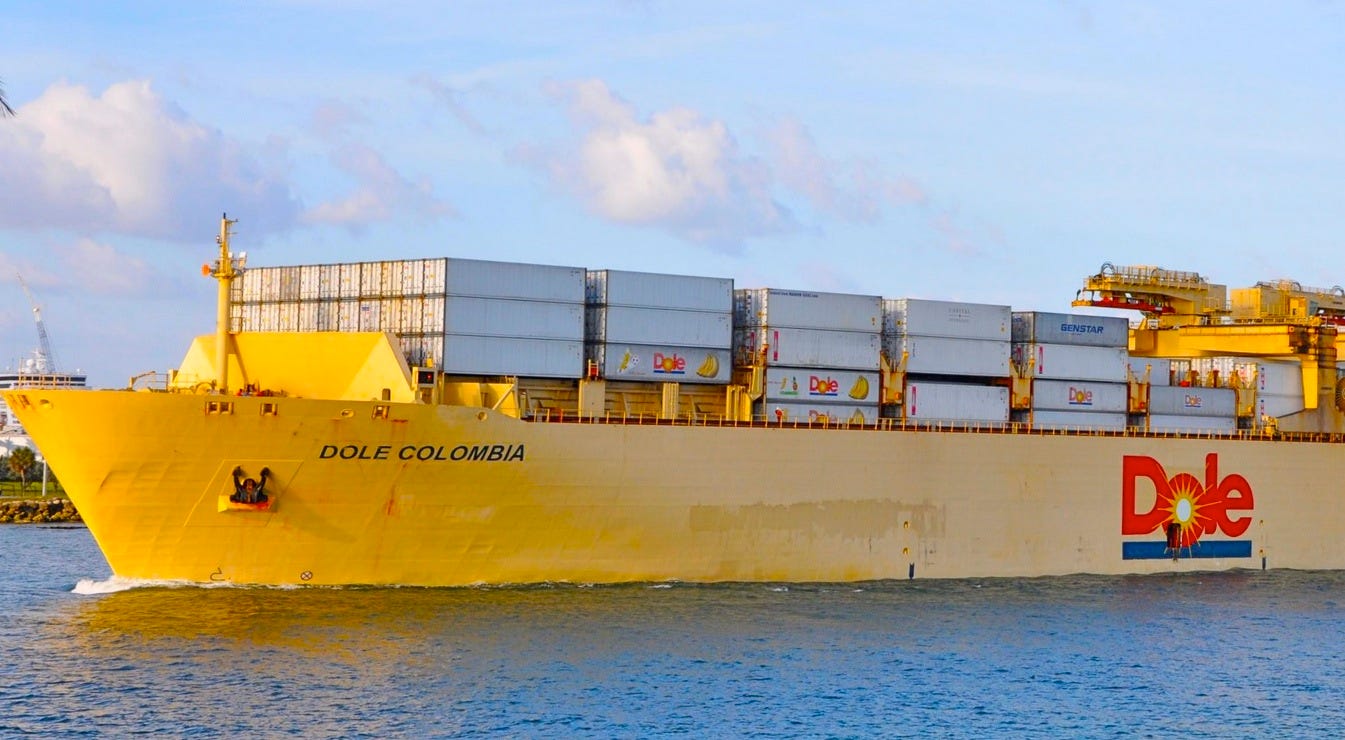 Image result for shipping bananas in containers