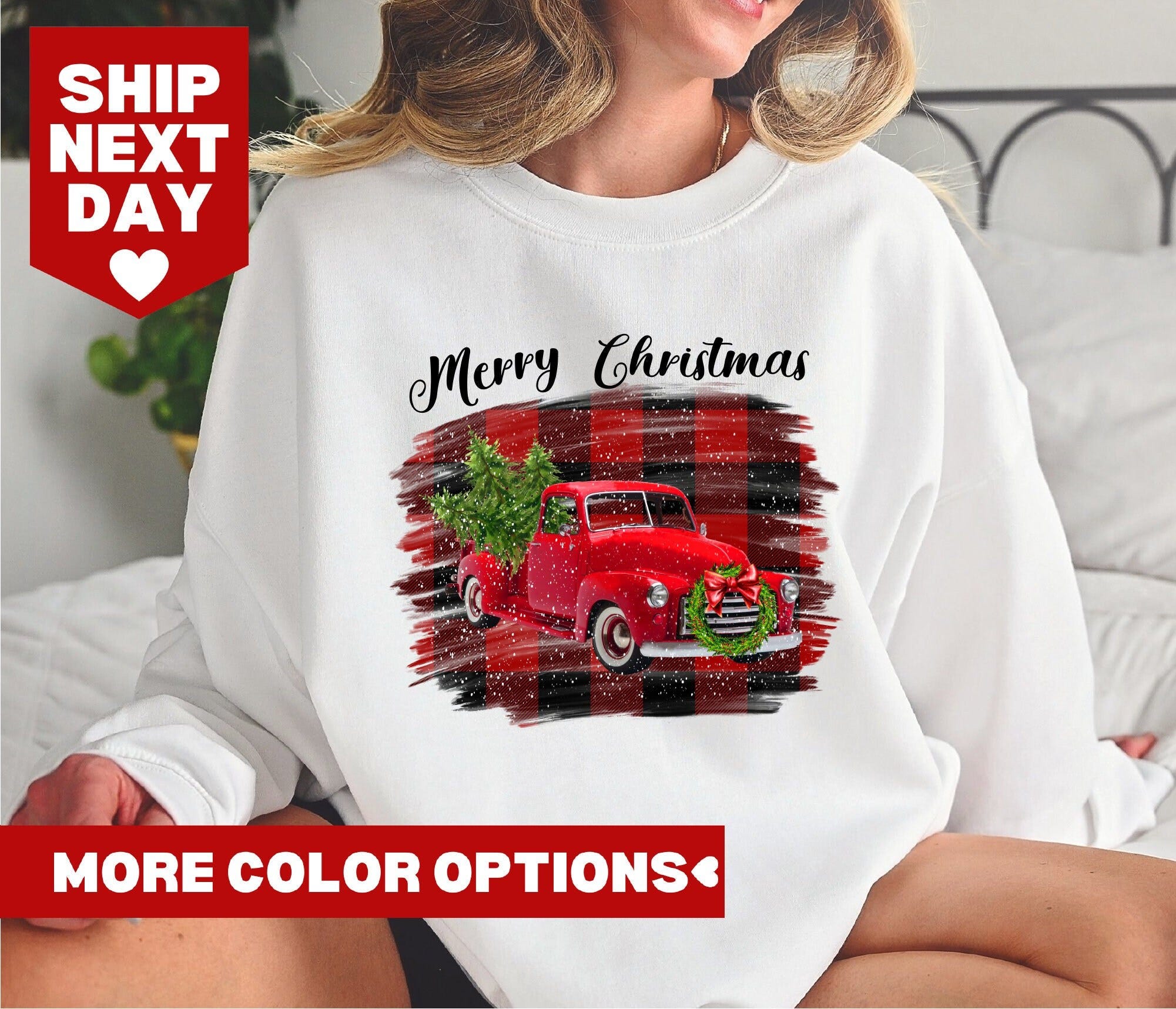 Farm Fresh Christmas Trees Truck Shirt, Christmas Shirt, Christmas Family, Christmas Truck Family Shirts, Red Truck Shirt, Christmas Gift