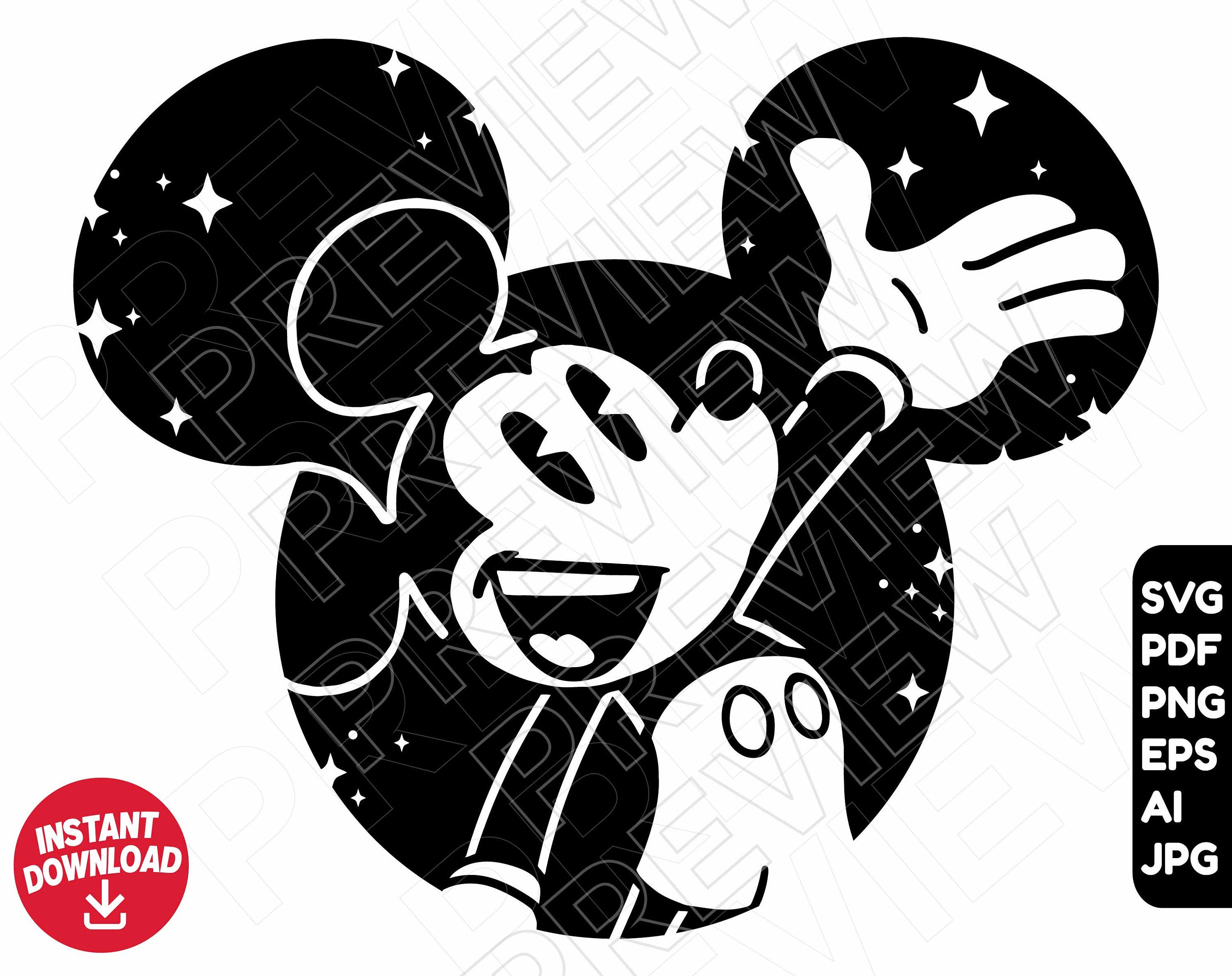 Mickey ears SVG mouse png , Disneyland ears svg , cricut cut file silhouette