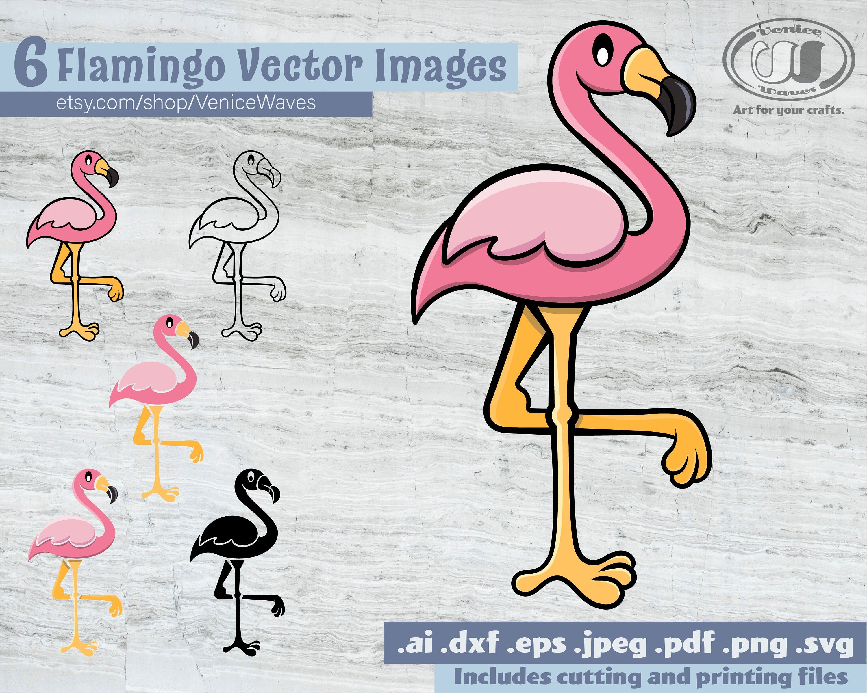 Flamingo SVG, Flamingo Cut File, Flamingo Clipart, Flamingo PDF, Flamingo Download, Digital Download, Instant Download, Cricut Files