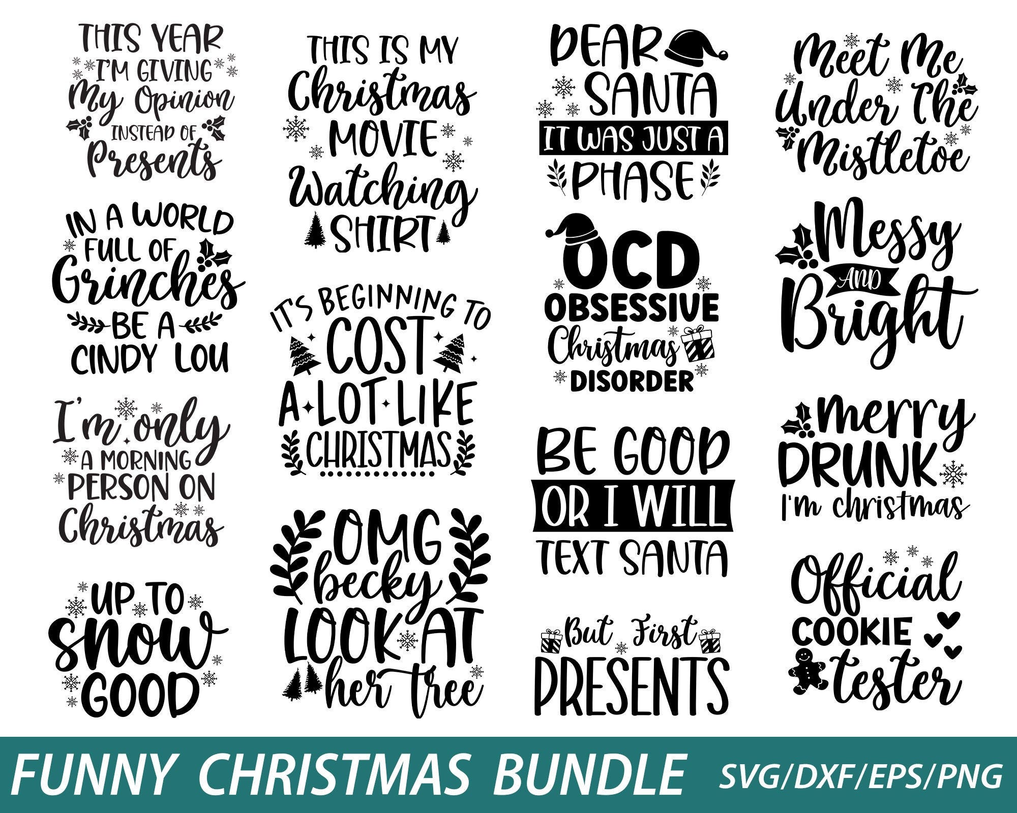 Funny Christmas Svg Bundle, Funny Christmas Svg, Funny Christmas, Funny Christmas Svgs, Funny Christmas Svg Design Bundle, Christmas SVG