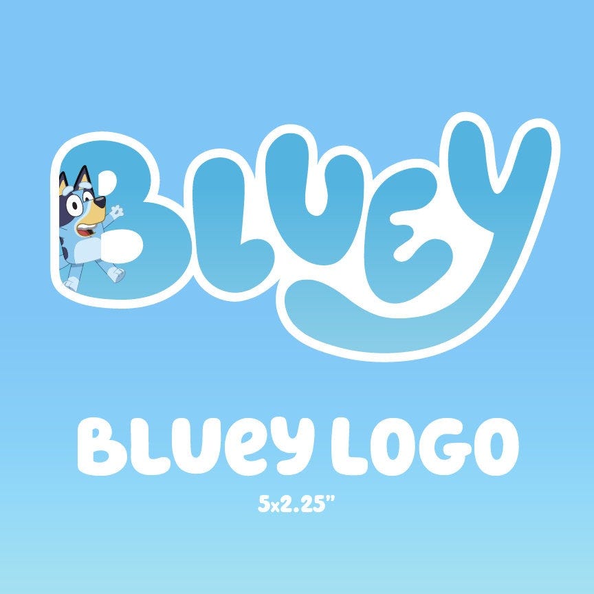 Bluey Logo - Bluey | Stickers & Magnets