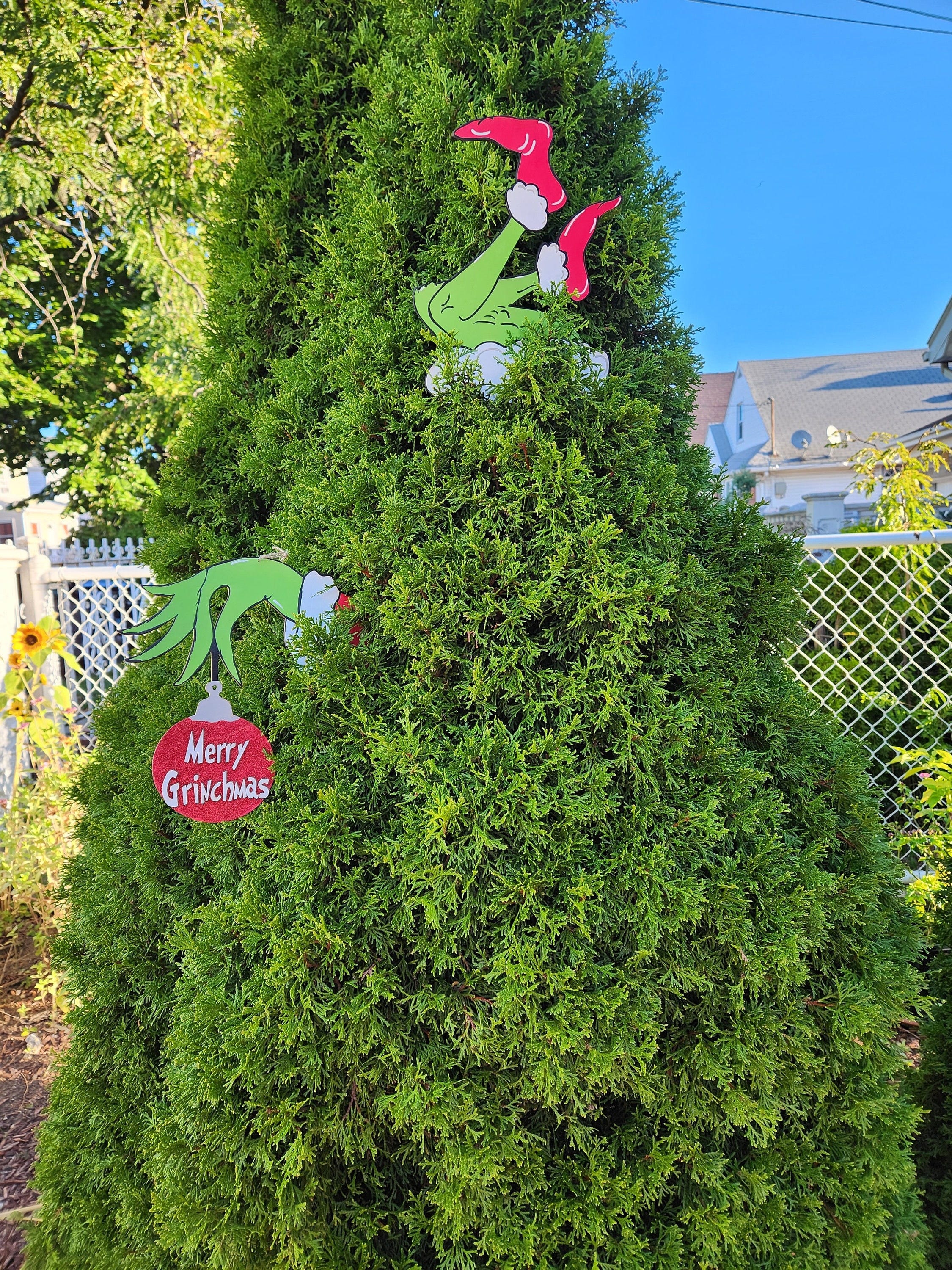 Grinch Legs and Hands Tree Decoration|Grinch Tree Topper