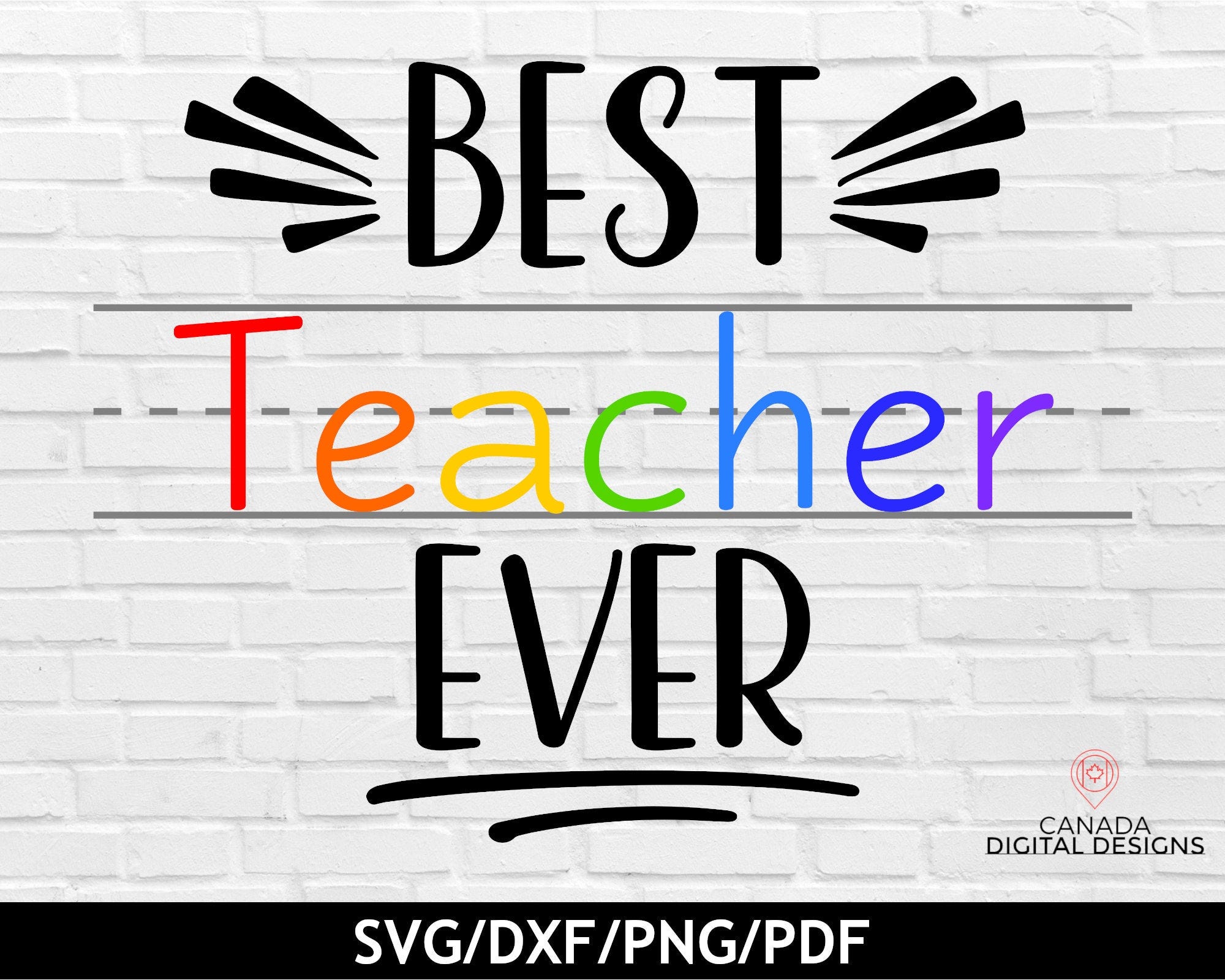 Best teacher ever svg, Teacher appreciation svg, Teacher mug svg, Teacher quote svg, Svg file for Cricut and Silhouette, svg dxf png pdf