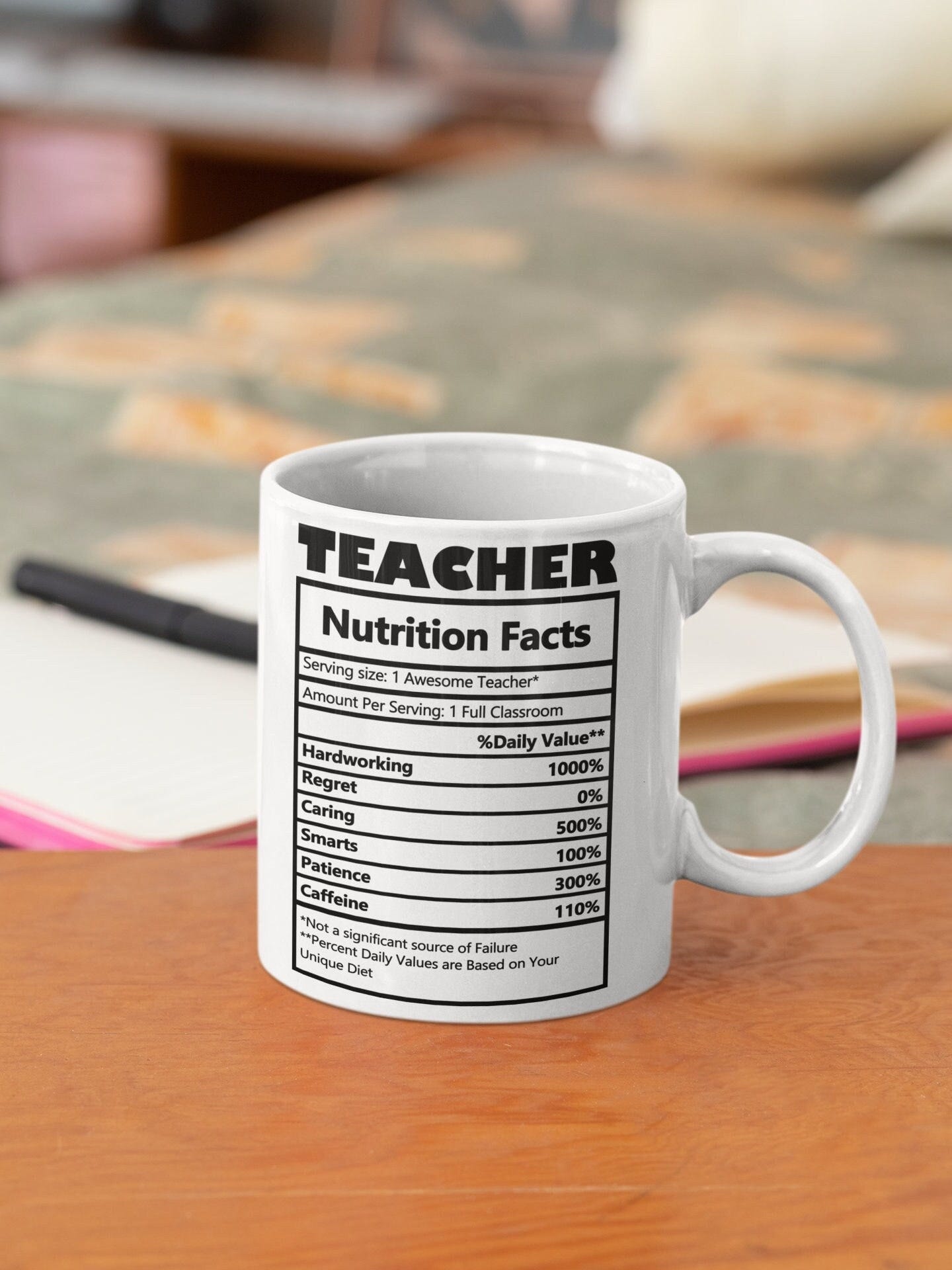 Teacher Nutrition Facts SVG, Coffee Mug svg, Funny Mug svg, T Shirt, Funny svg, Cut File for Cricut, Silhouette