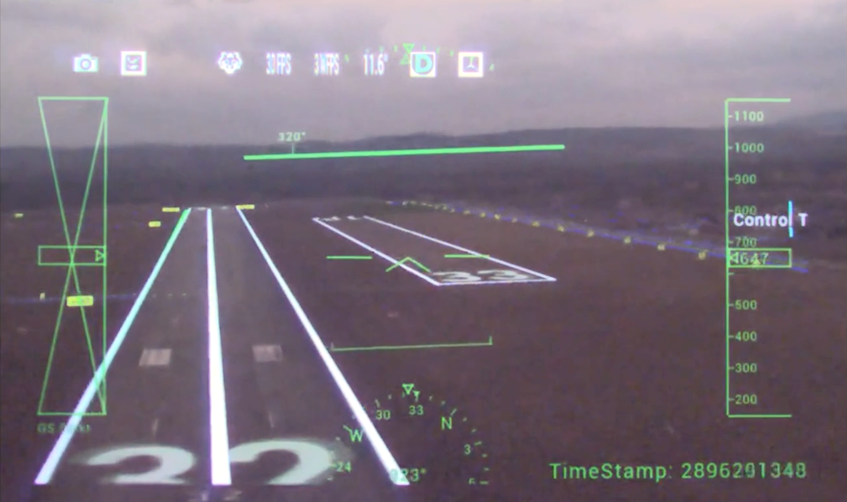 AR technology on the runway