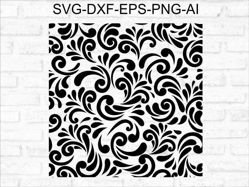 Pattern SVG #2, floral pattern svg, flower pattern svg, pattern eps, instant download, files for cricut, clipart, dxf eps ai png vinyl