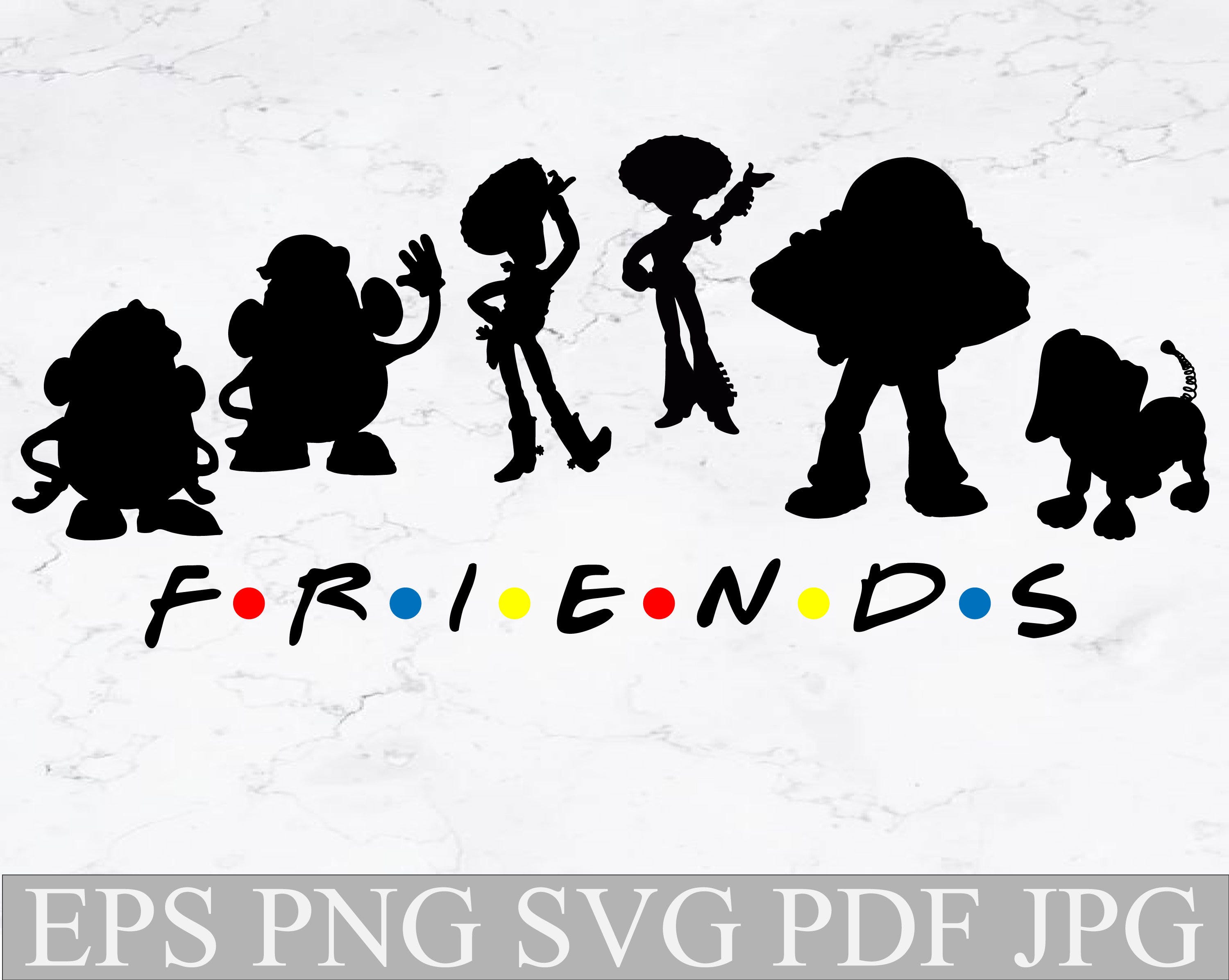 Friends svg, Friends Toy Story svg,Toy Story svg,Toy Story svg file for cut,Toy Story svg cricut,Toy Story svg silhouette,Friends logo