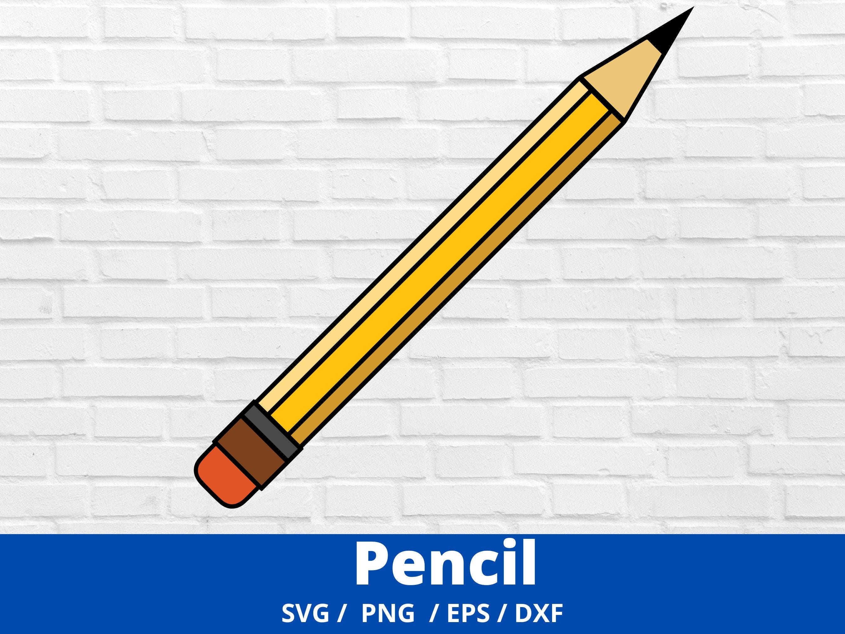 Pencil SVG Back To School, Teacher, Cut File, png, dxf, and eps files