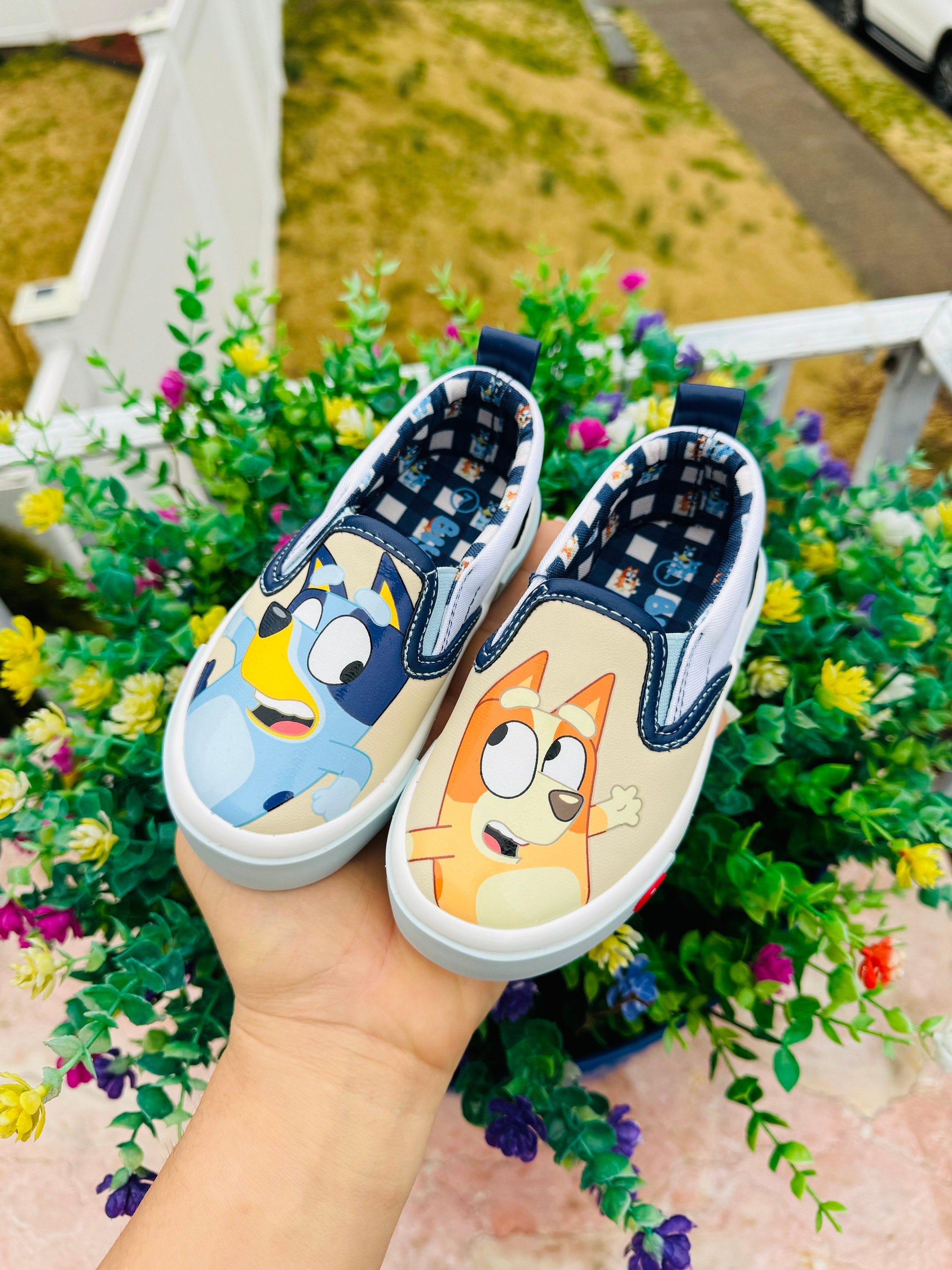 Toddler kids Bluey and bingo shoes