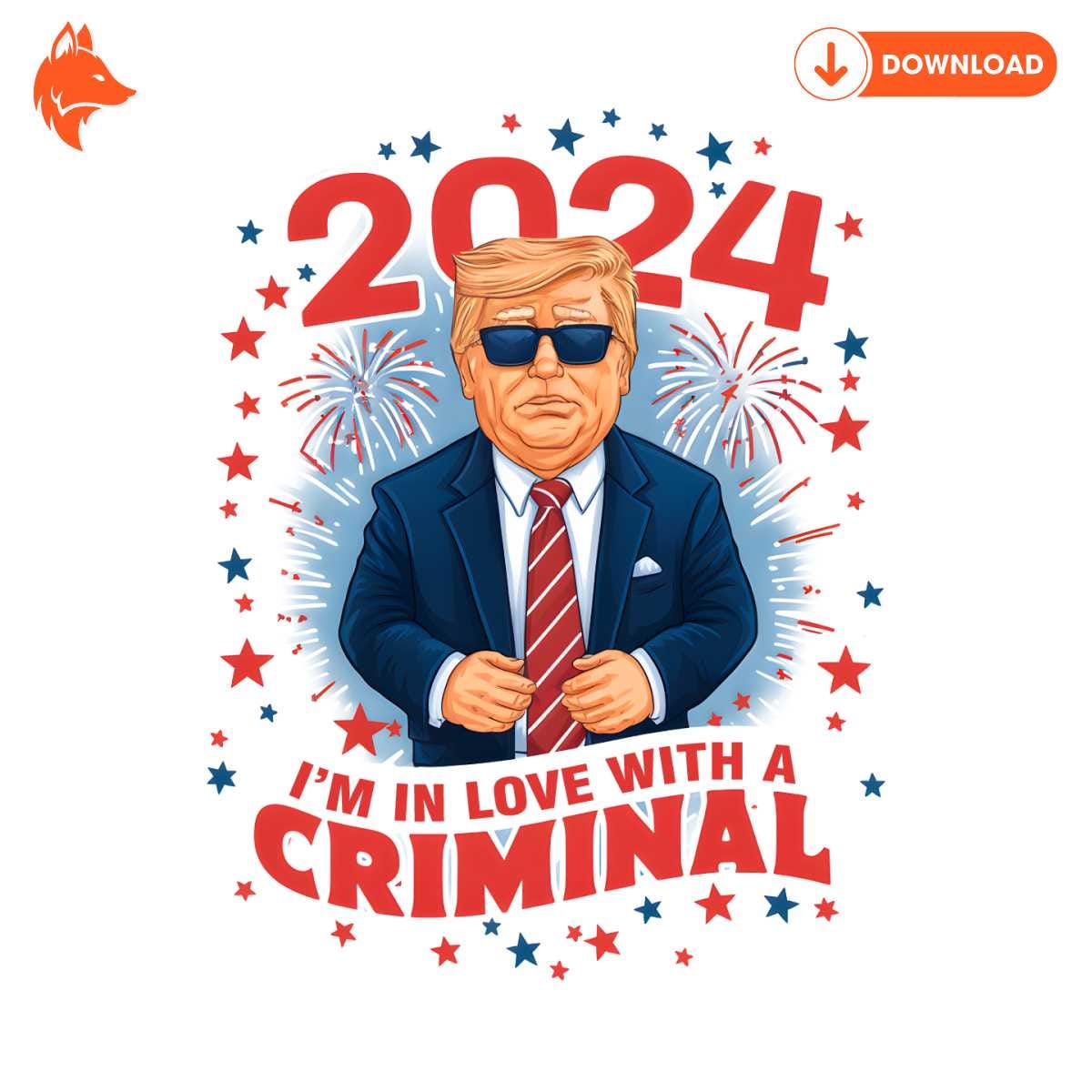 Free Retro 2024 Im In Love With A Criminal PNG