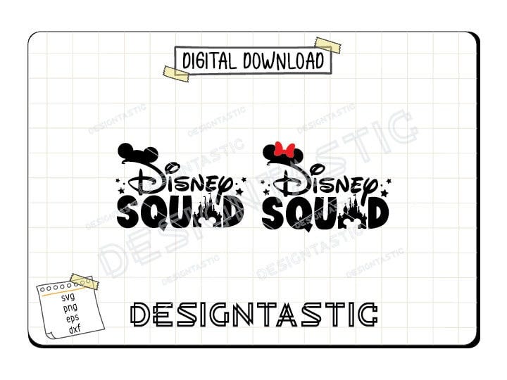 Trip Squad SVG Bundle, Mouse Ears Svg, Family Trip, Family Vacation, Magical Castle, Vacay Mode, Squad, Cut File For Cricut SVG