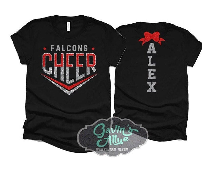 Glitter Cheer Shirt | Cheer Tshirts | Cheerleading Mom Shirts | Cheerleader Gift | Glitter Megaphone Shirt | Bella Canvas T-shirt