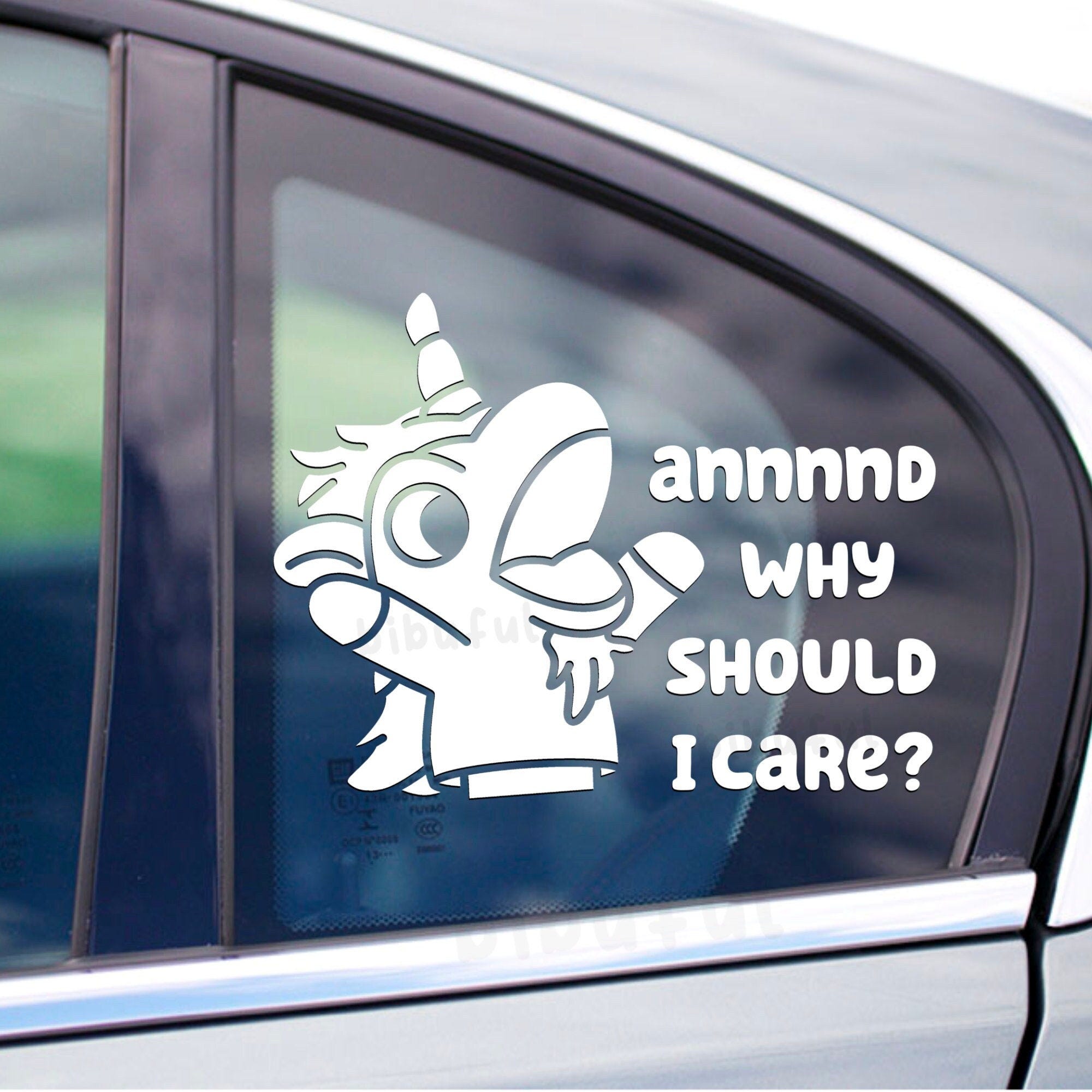 Unicorse Why Should I Care? Decal