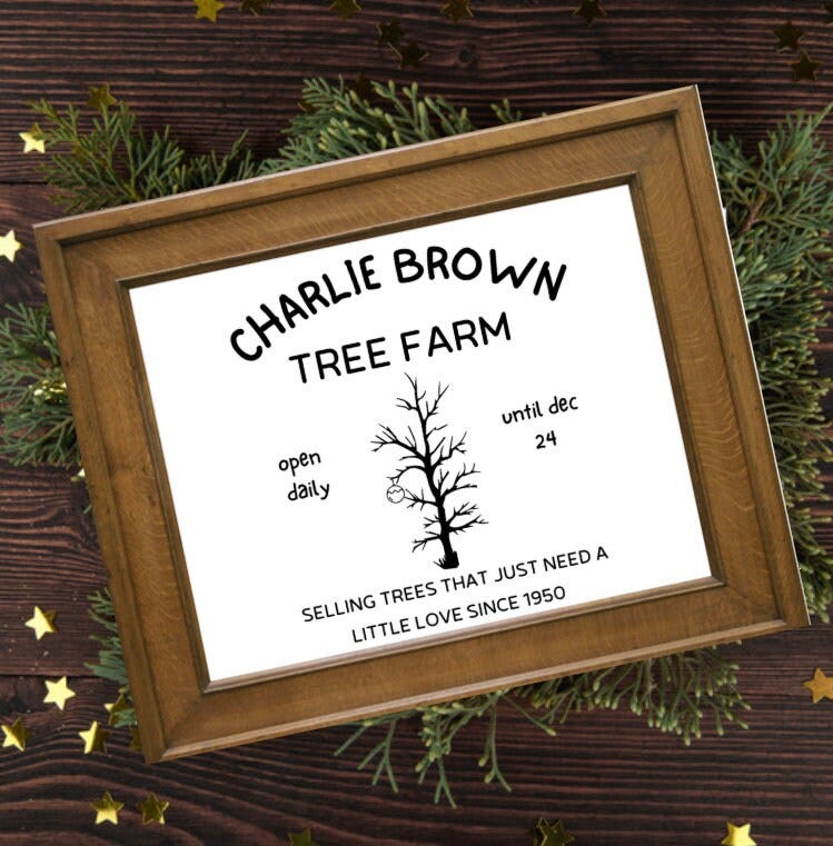 Charlie Brown Svg, Inspired by Charlie Brown Svg, Christmas Svg, Charlie Brown Christmas Tree Svg, Christmas sign Svg Files for Cricut