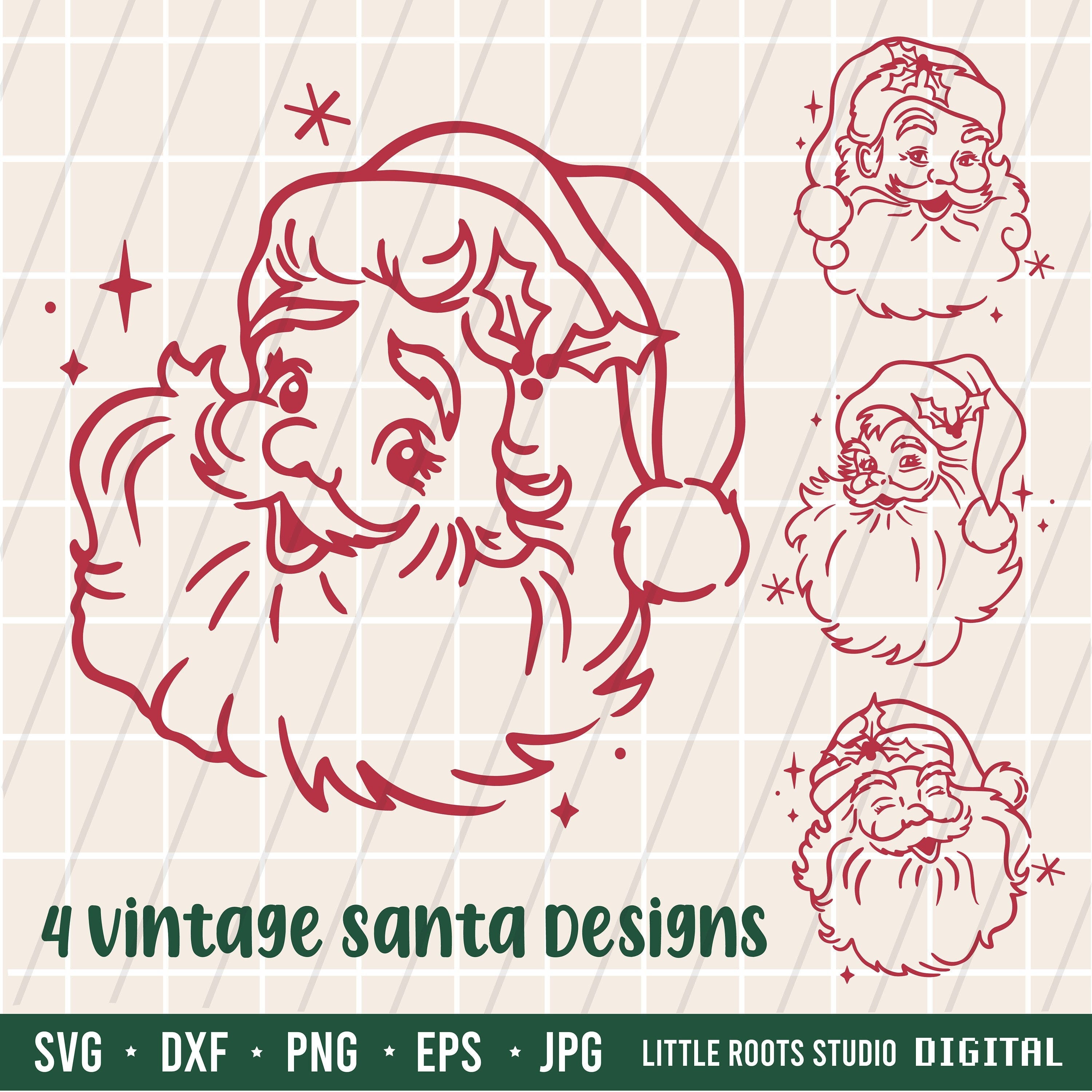 Santa Claus SVG / Santa SVG / Christmas DIY / Christmas svg / Vintage Santa / Father Christmas / Santa Face Svg / Santa dxf / Holiday svg
