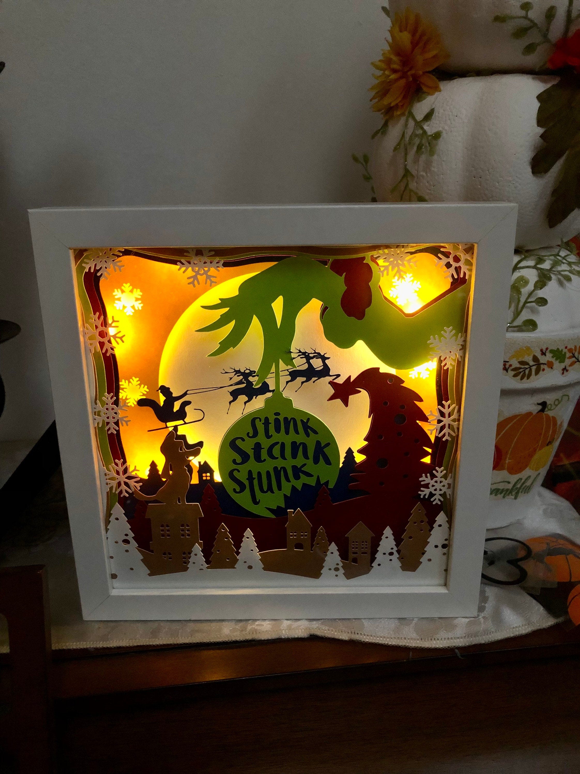 Grinch Shadow Box