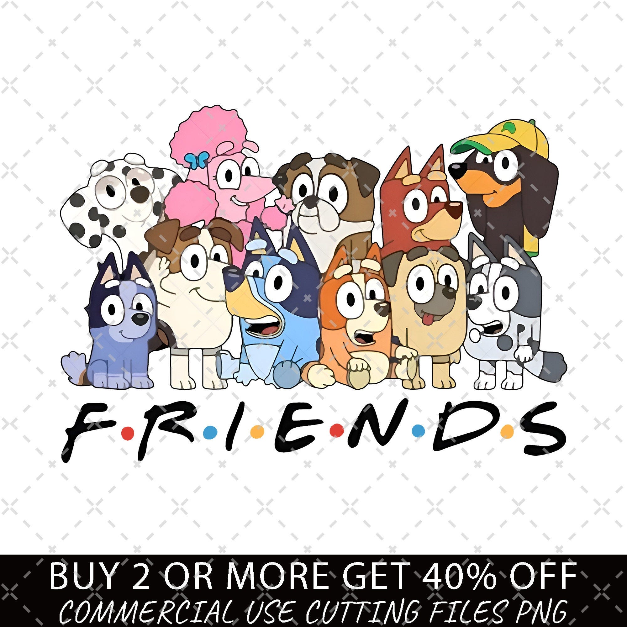 Bluey Friends PNG, Bluey Family PNG, Bluey Png, Bluey Bingo Png, Bluey Mom Png, Bluey Dad Pn, Bluey Friends Png, Bluey PNG