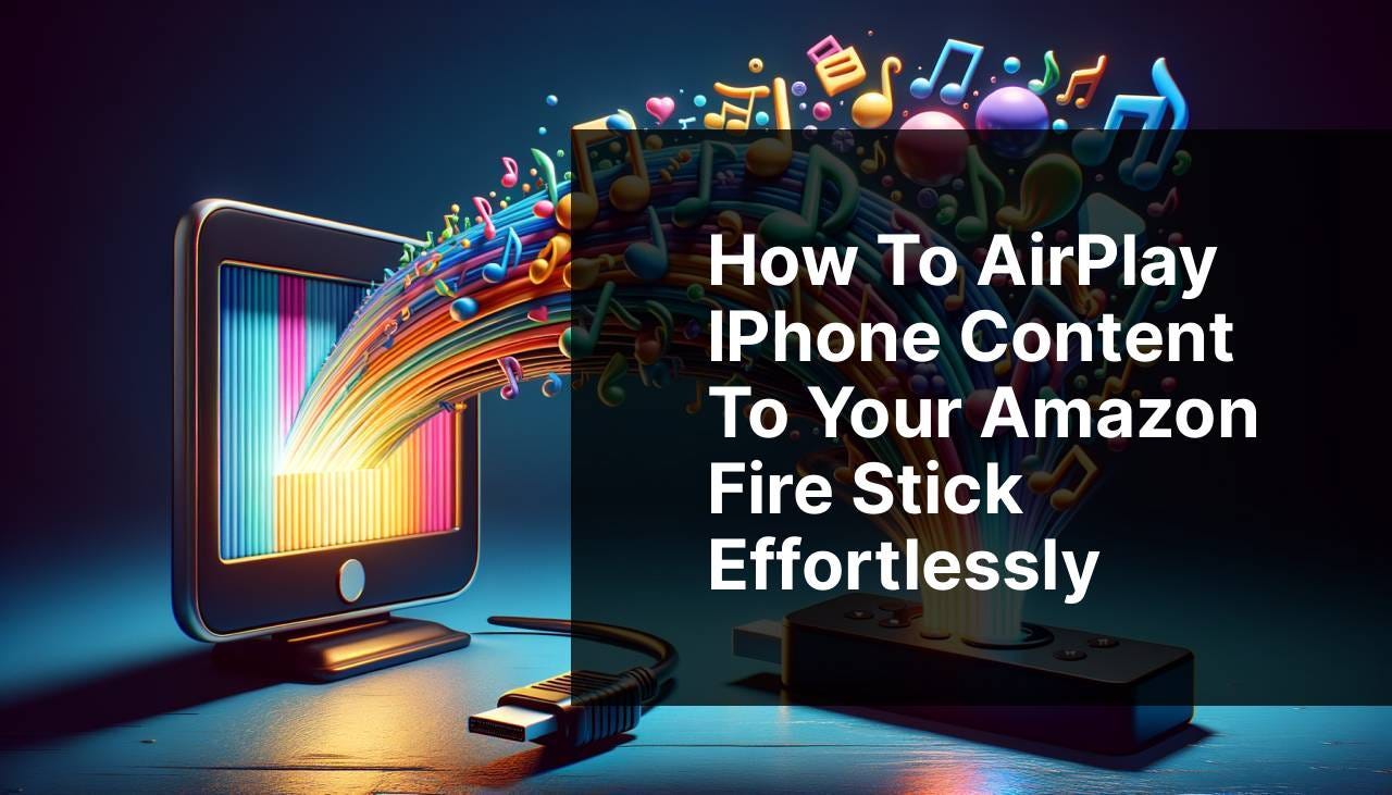 How to AirPlay iPhone Content to Your Amazon Fire Stick Effortlessly