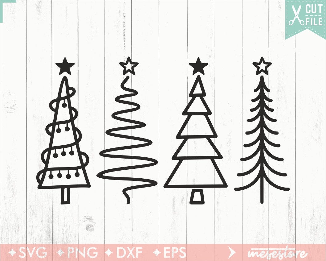 Christmas Tree Svg, svg dxf eps png Files for Cutting Machines Cameo Cricut, Merry Christmas Svg, christmas bundle Svg, Tree Christmas Svg