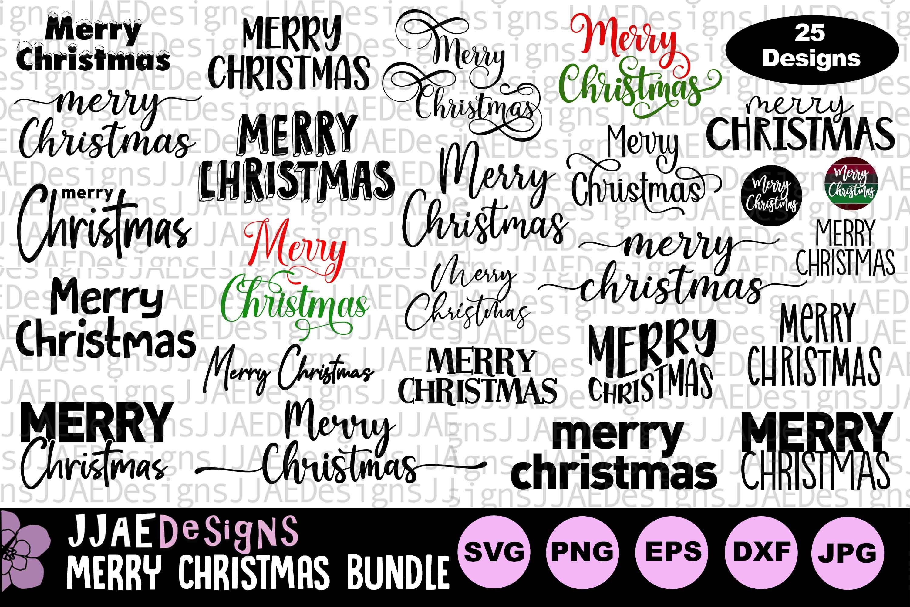 Merry Christmas SVG, christmas svg bundle, Merry Christmas svg, merry christmas Cut File for Cricut Silhouette, svg, dxf, pdf, png, eps, jpg