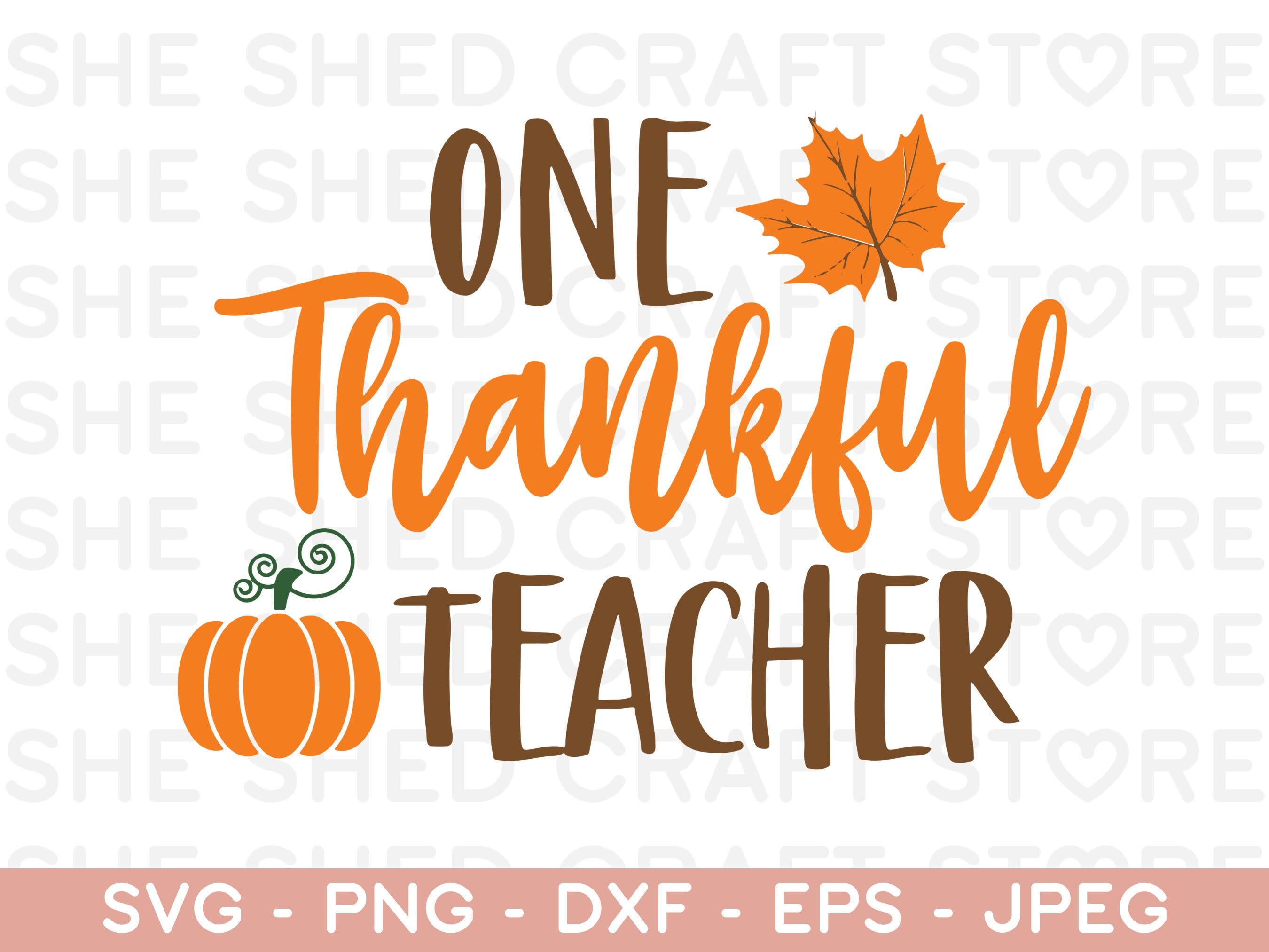 One Thankful Teacher SVG, Educator Svg, Teacher Svg files, It
