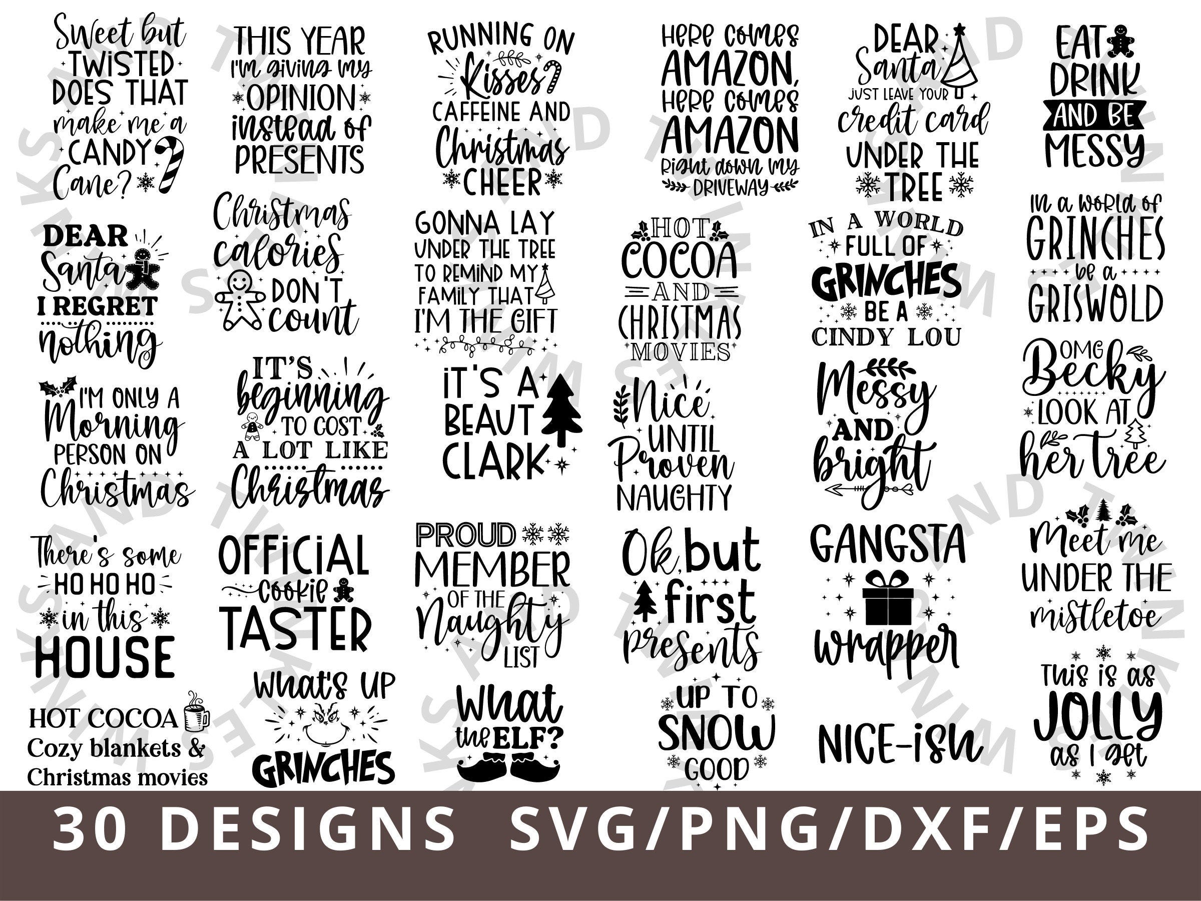 Funny Christmas SVG Bundle, Adult Christmas SVG, Winter Svg, Santa Svg, Holiday Svg, Funny Christmas Shirt Cut File Cricut