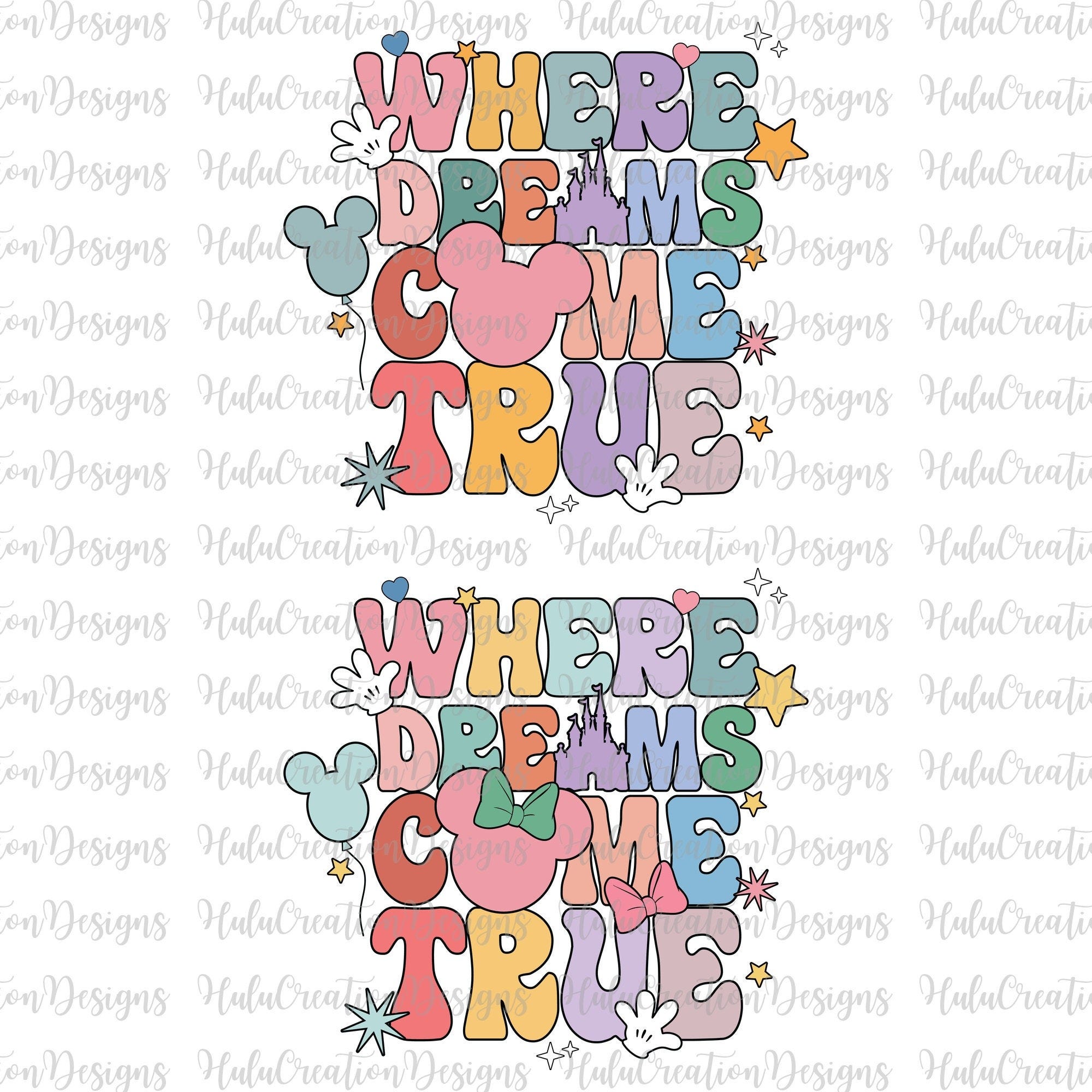 Where Dreams Come True Svg Png, Magical Kingdom Svg, Family Trip, Best Day Ever Svg, Groovy Style, Svg Png Files For Cricut Sublimation