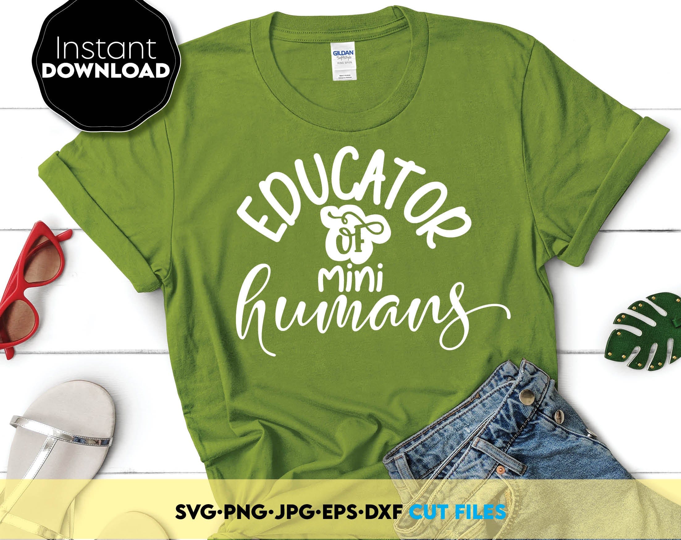 Educator Of Mini Humans svg | Funny Teacher Shirt Design svg | Teacher Shirt Svg | Gift Ideas For Teacher Svg | Svg files For Cricut
