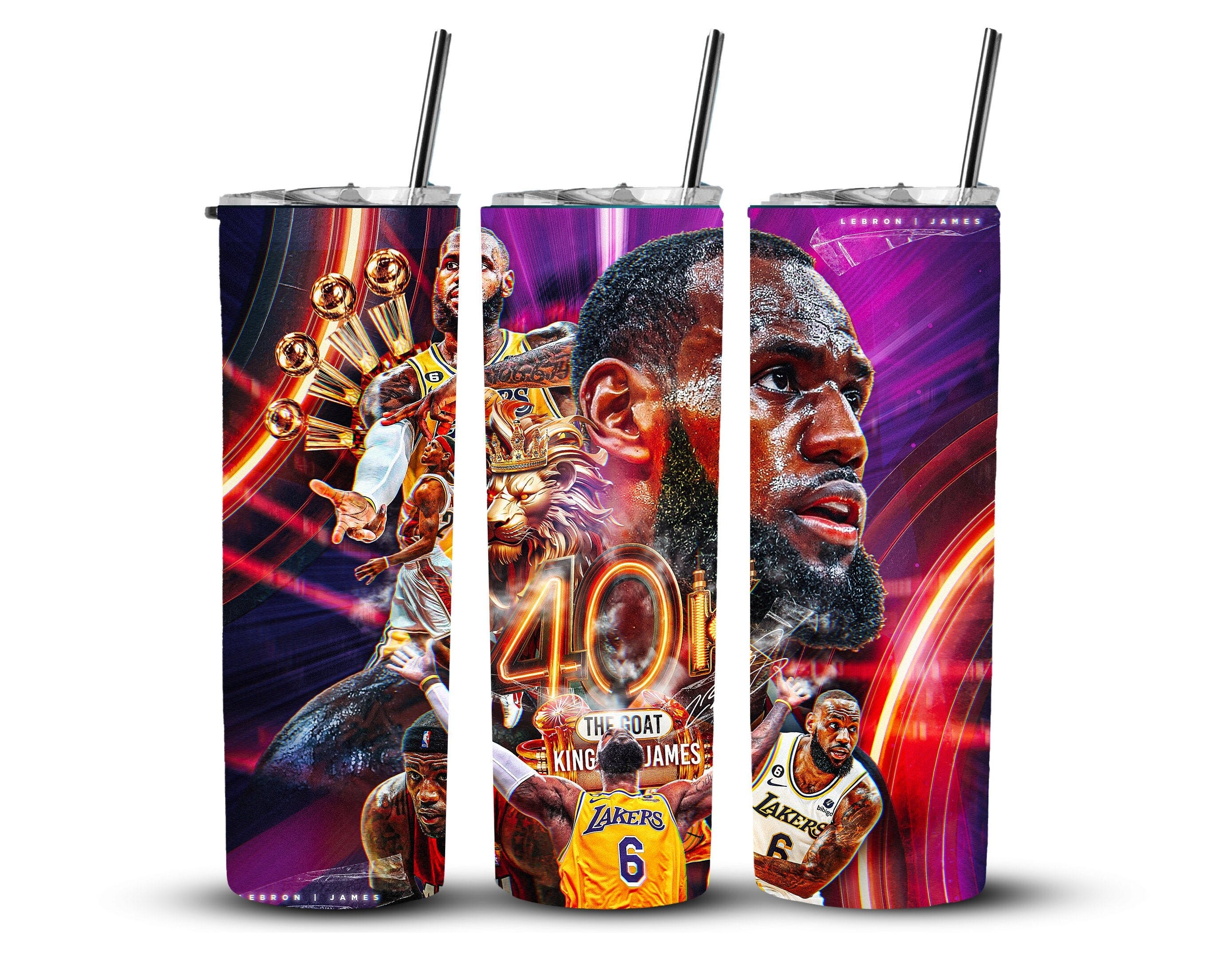 Lebron James Tumbler Wrap / 40,000 Points Records Special Edition Fan Tumbler, 20oz Tumbler, DIGITAL DOWNLOAD ONLY