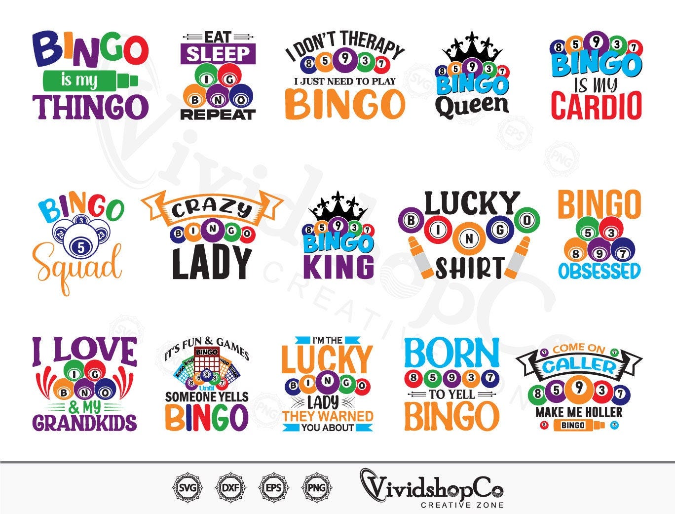 Bingo SVG Bundle, Bingo funny svg, Bingo quotes bundle, Bingo design svg, Bingo gift, Bingo Games, Crazy bingo, Bingo Cutting File
