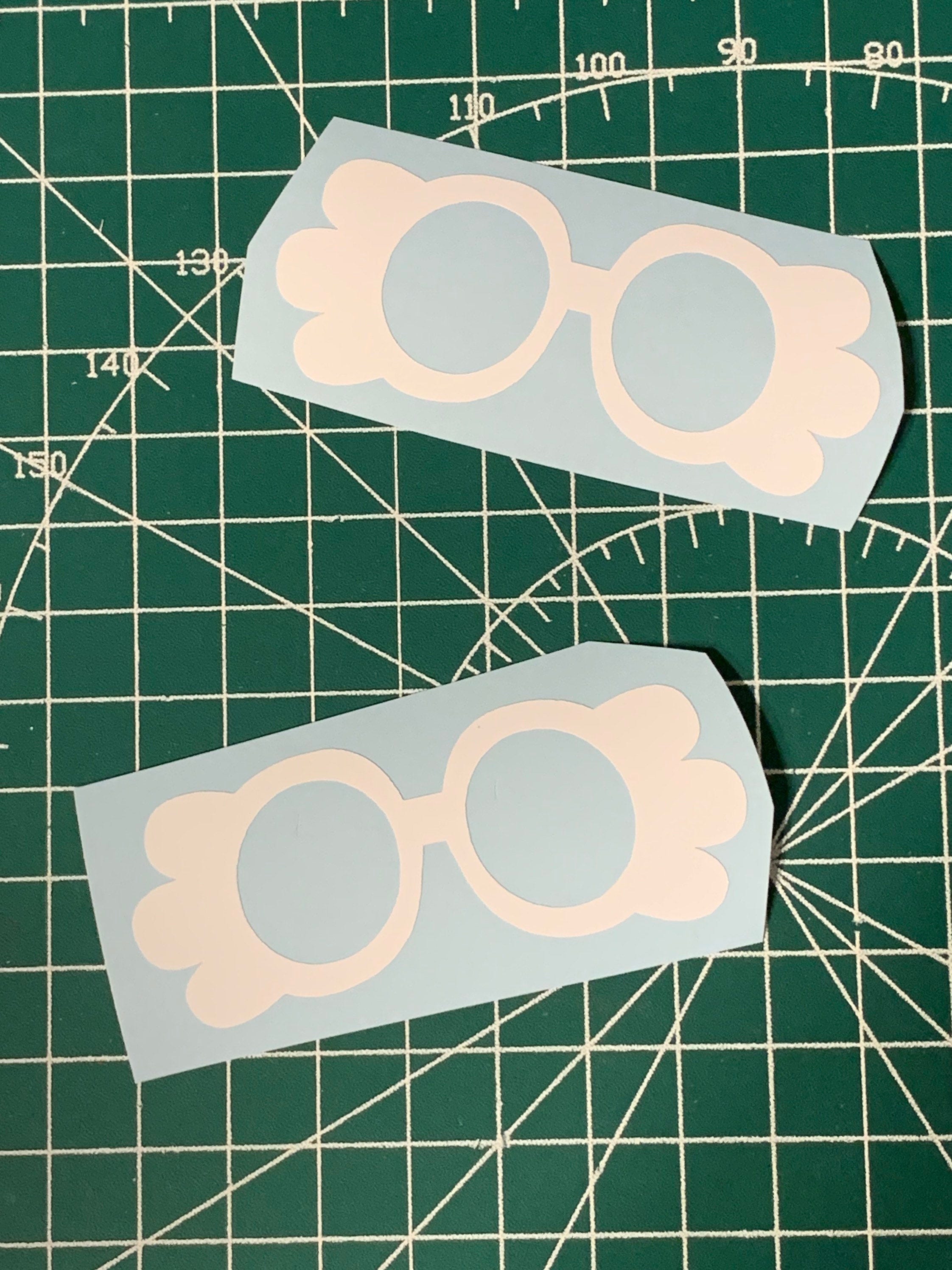 Bluey inspired grannies glasses tiny decal