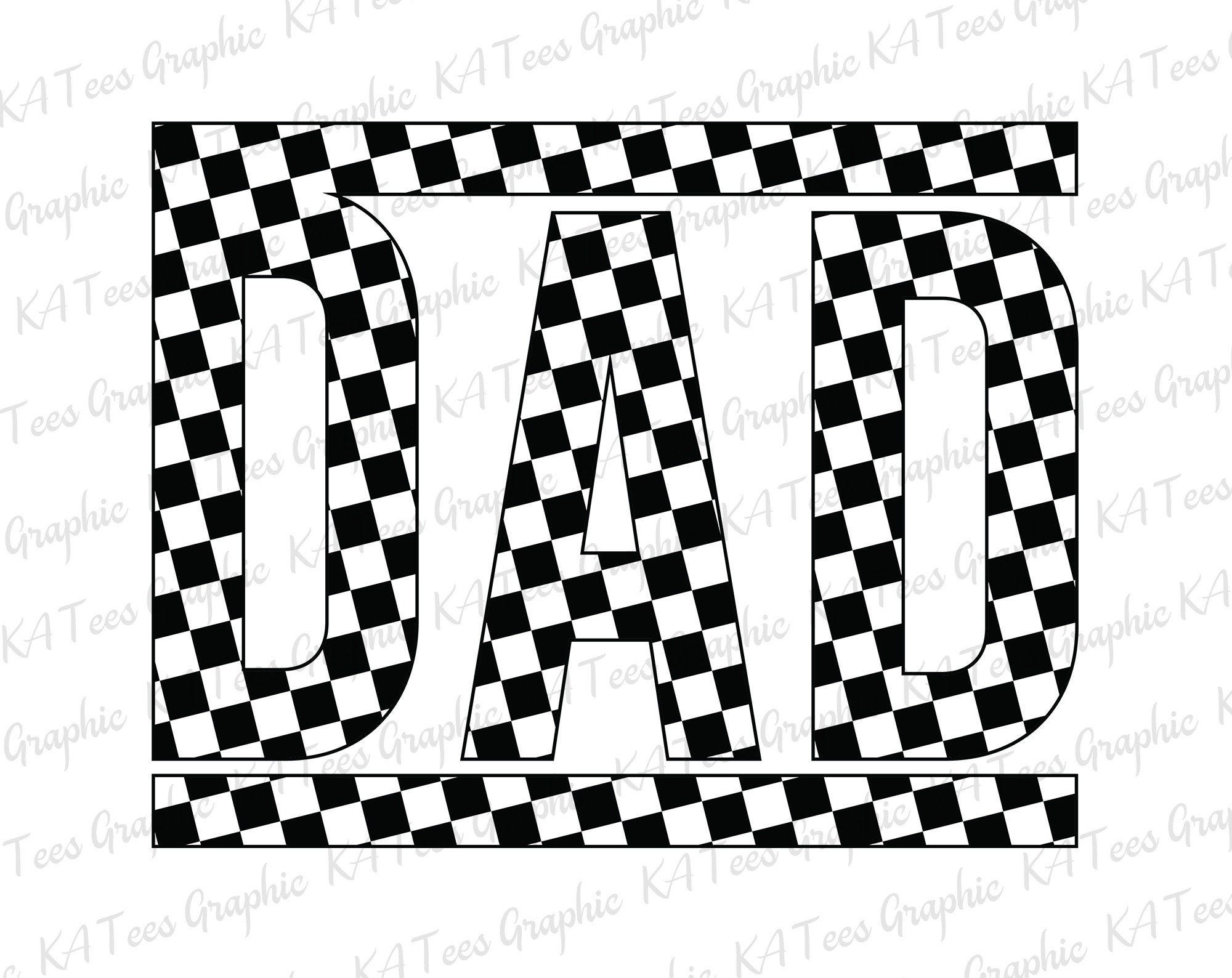 Checkered Dad Svg, Retro Dad Svg, Dad Svg Father