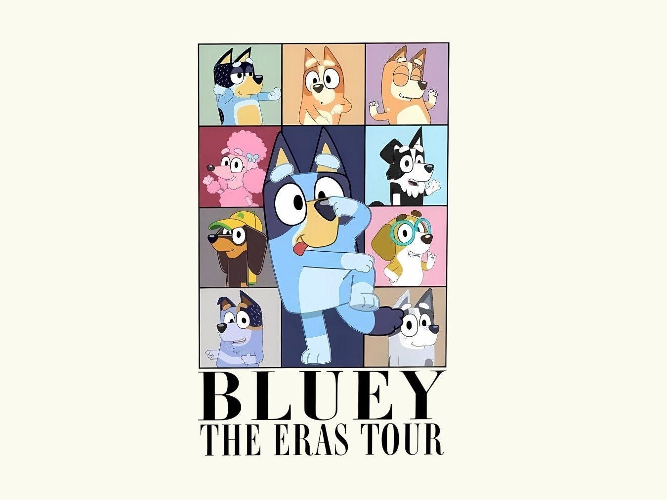 Blueyy Eras Tour PNG File, Blueyy Gifts png, Blueyy Family, Blueyy Gifts Digital Download, blue dog, swiftie bluey fan, bluey png