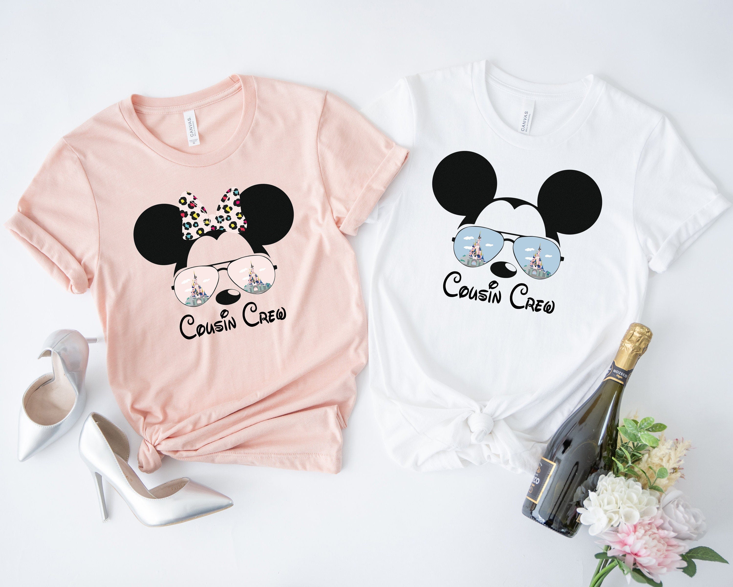 Disney Cousin Crew Shirt, Disney Shirt, Disneyland Shirts, Mickey Minnie Head, Disneyworld Family Tee, Matching Disney Shirt Disney Vacation