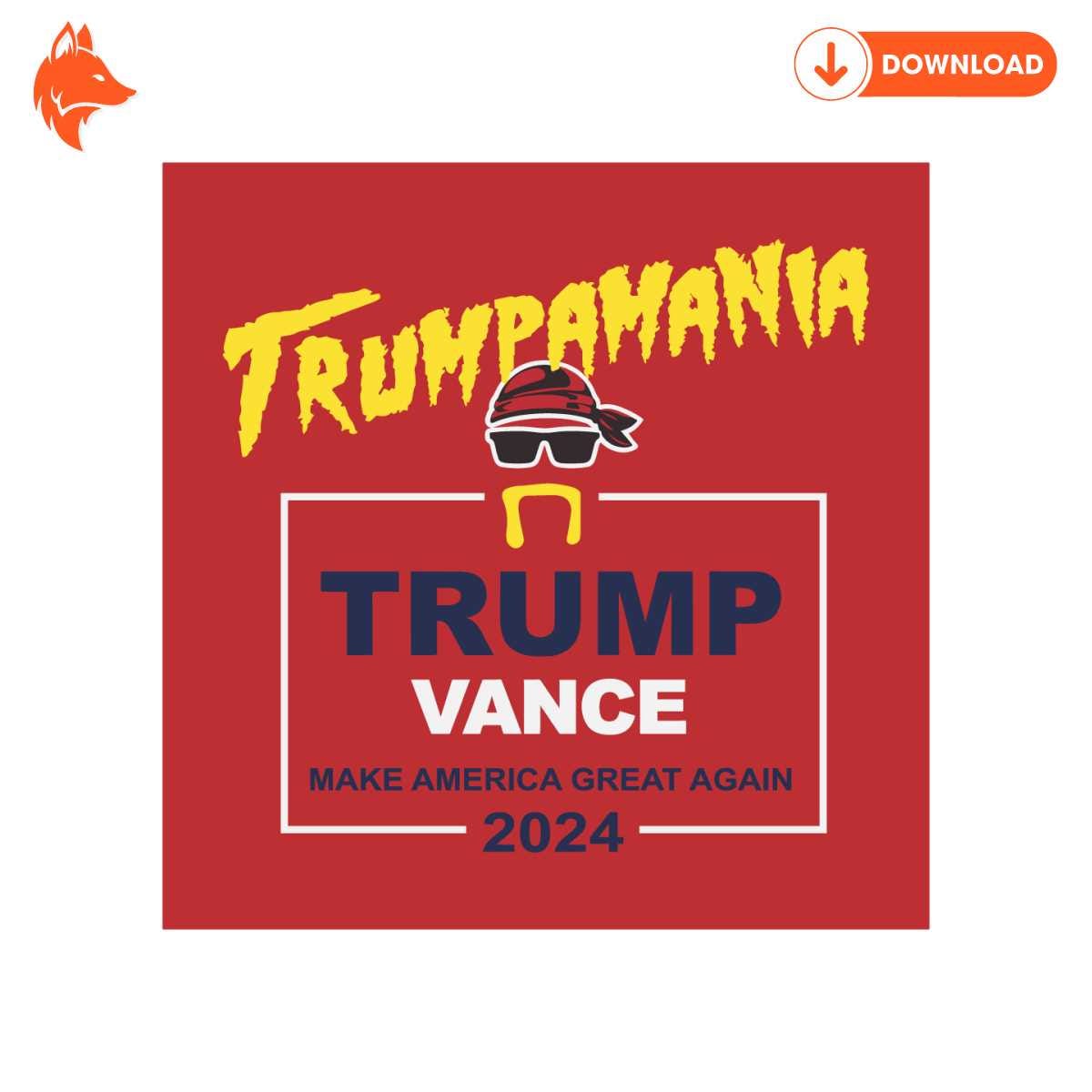 Free Trumpamania Trump Vance Make America Great Again SVG