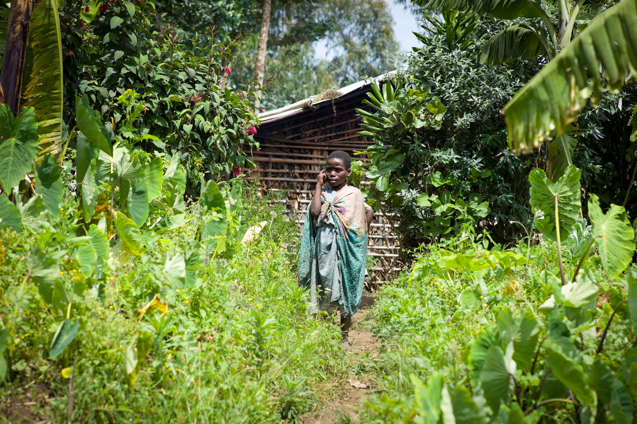 Child from a farmer family