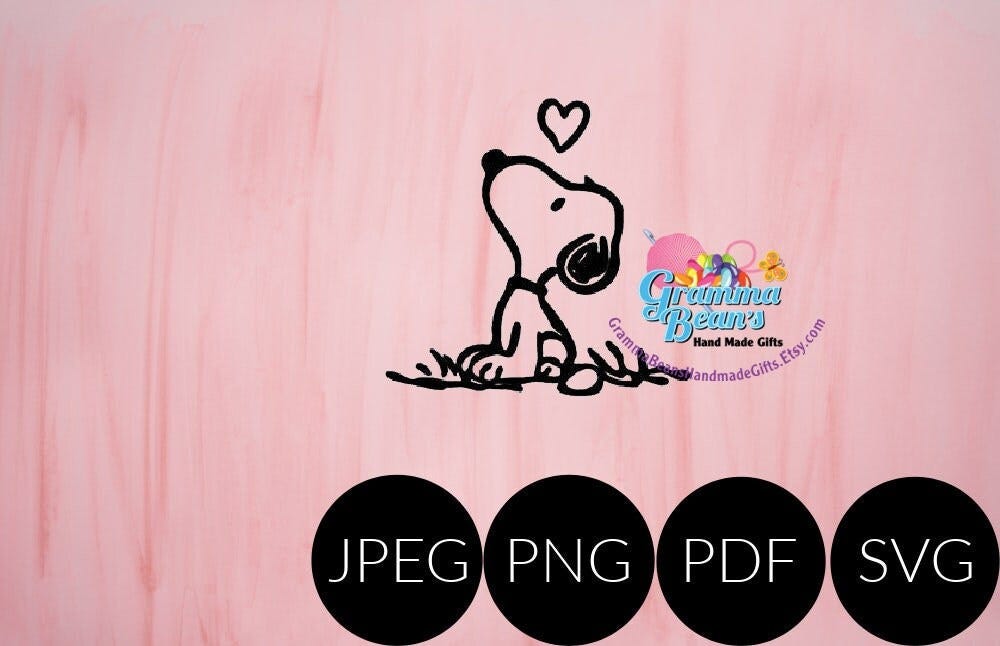 Snoopy SVG, pdf, png and jpeg