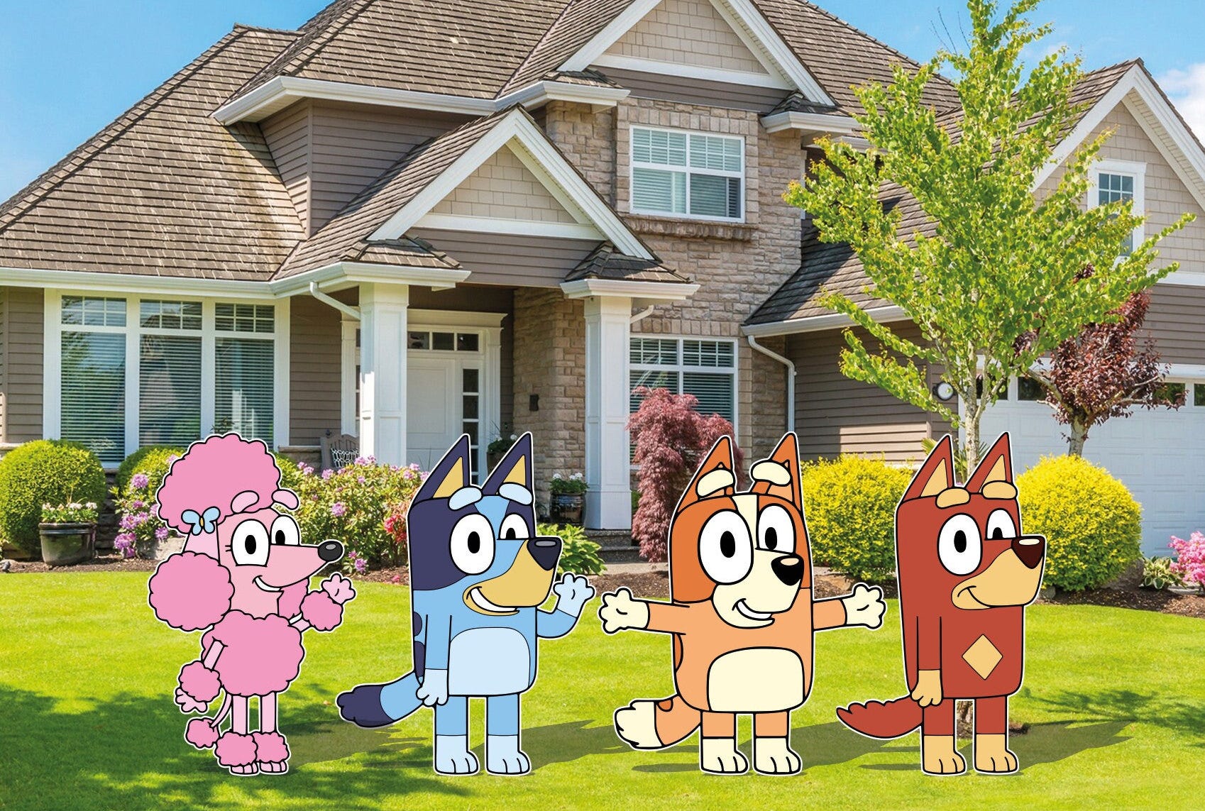 Bluey & Friends Cutout and Yard Sign