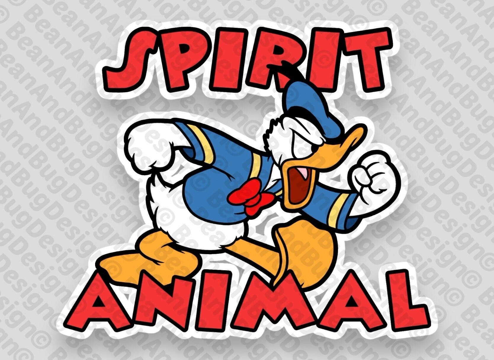 FanArt Angry Duck Spirit Animal Cricut-Ready JPG/PNG/SVG Digital Files Pack