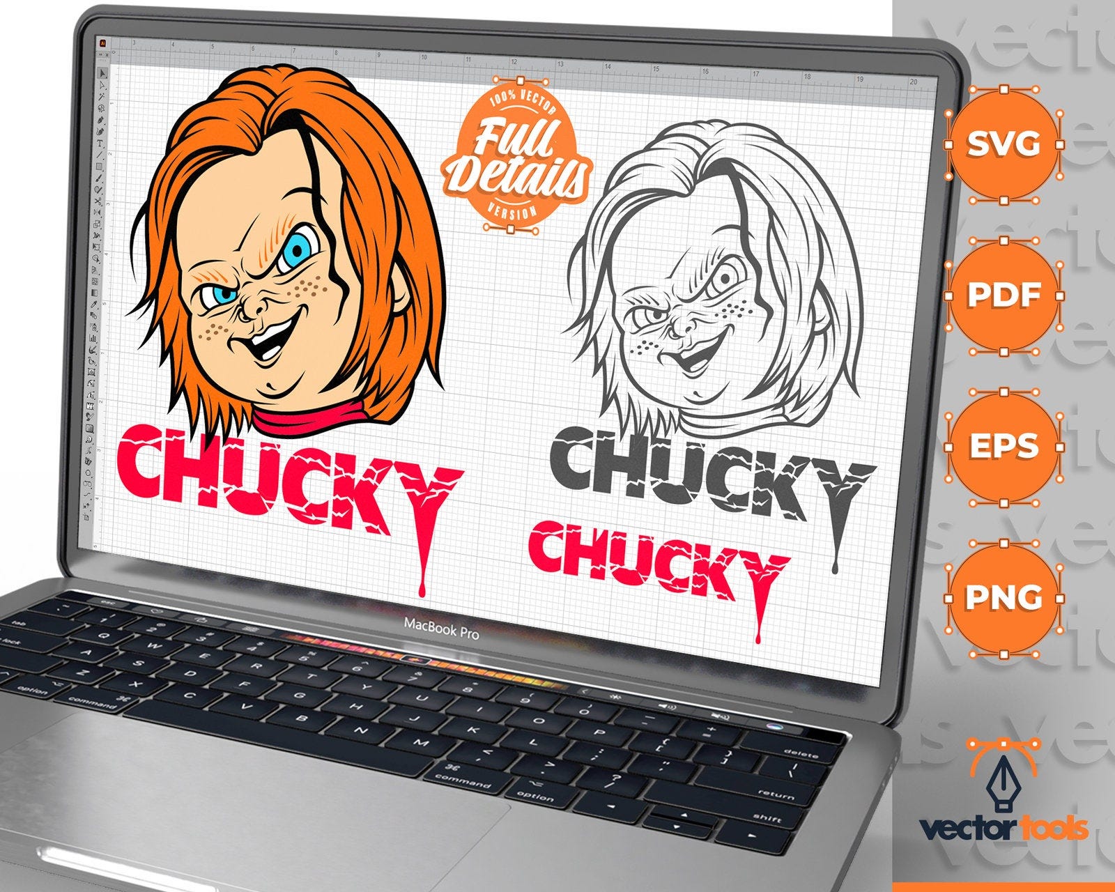Chucky Svg , Chucky Horror movie svg, Halloween Svg, Movie Character Killer Svg , Cricut svg Files , Childs play design, Digital File