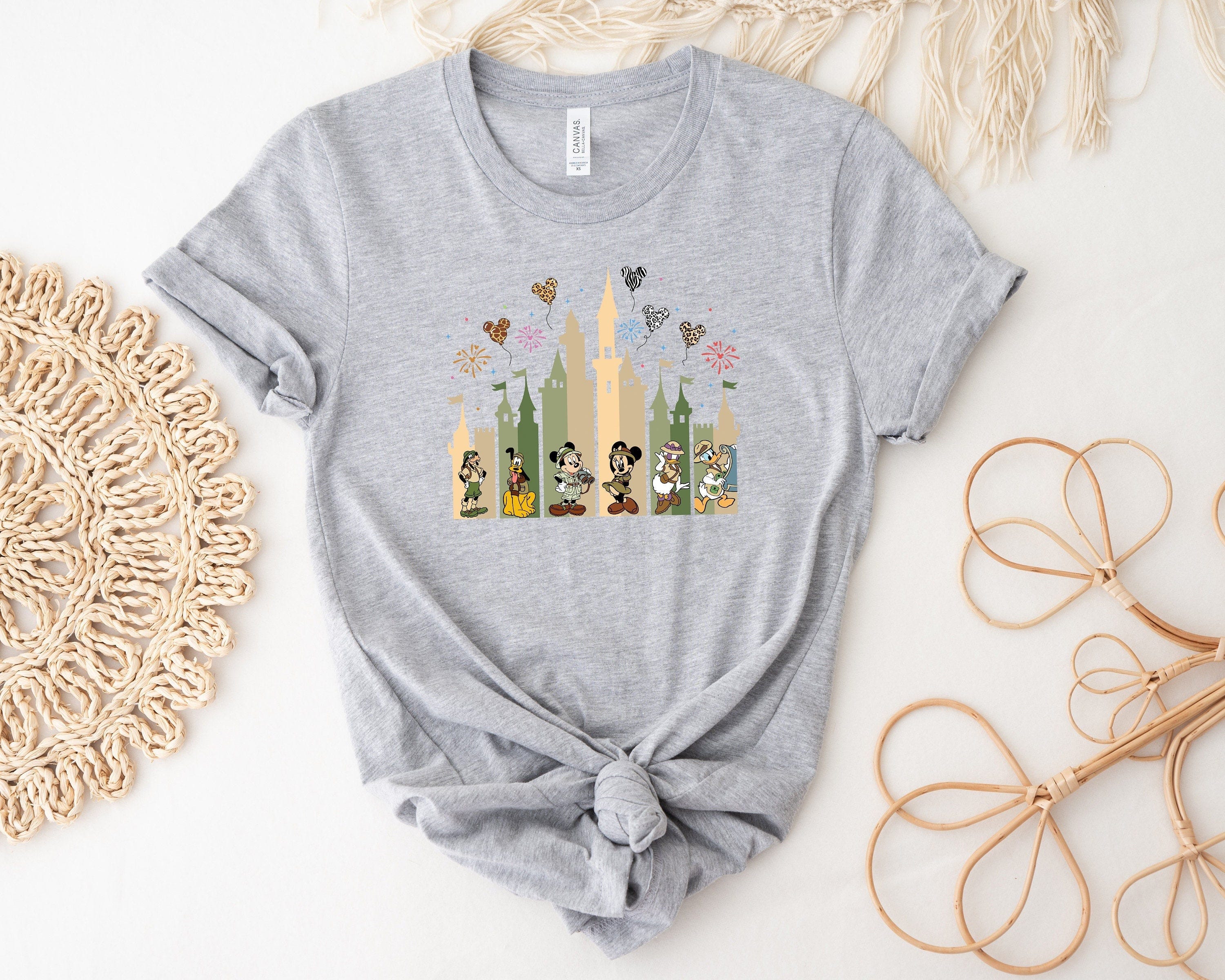 Disney Watercolor Shirt, Disney Castle, Vacation Gift Tee, Family Trip Shirt, Minnie Tee