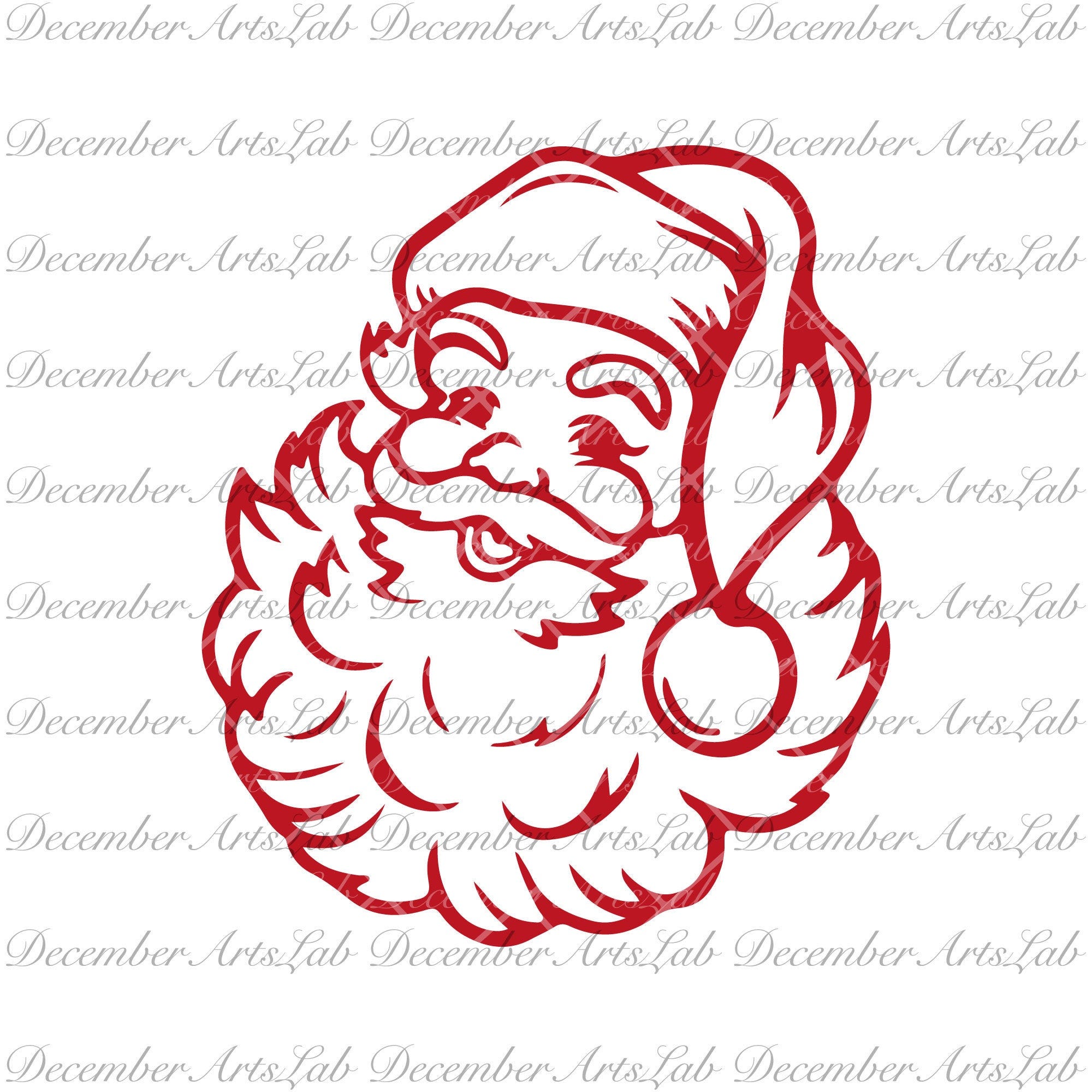 Vintage Santa svg, old school father christmas, Santa Face svg, Christmas svg, Santa Claus svg, Santa Head svg, Funny Santa svg