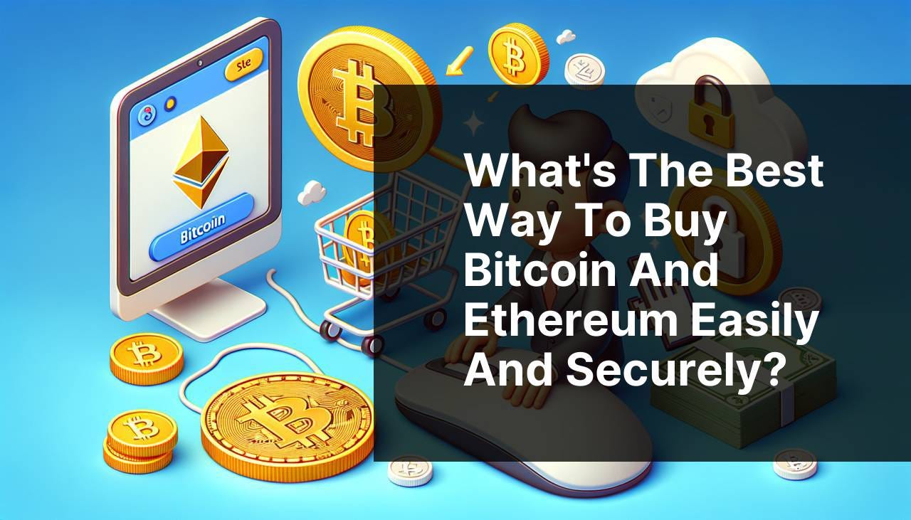 What's the best way to buy Bitcoin and Ethereum easily and securely?